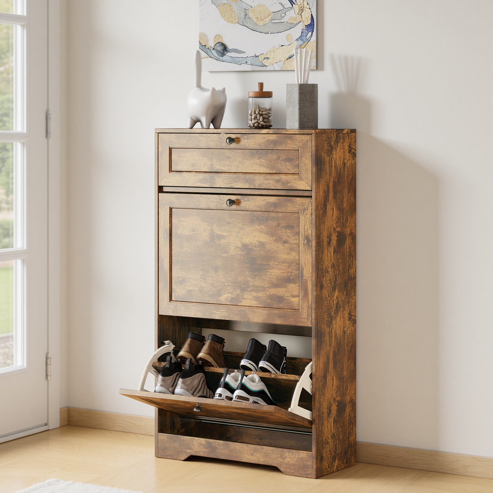bealife-fs58-schuhschrank-2-kippf-cher-wei-60-cm-schmal image 3
