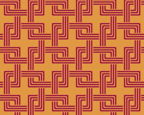 a-s-cr-ation-tapeten-6870-29-papiertapete-retromuster-orange-rot image 2