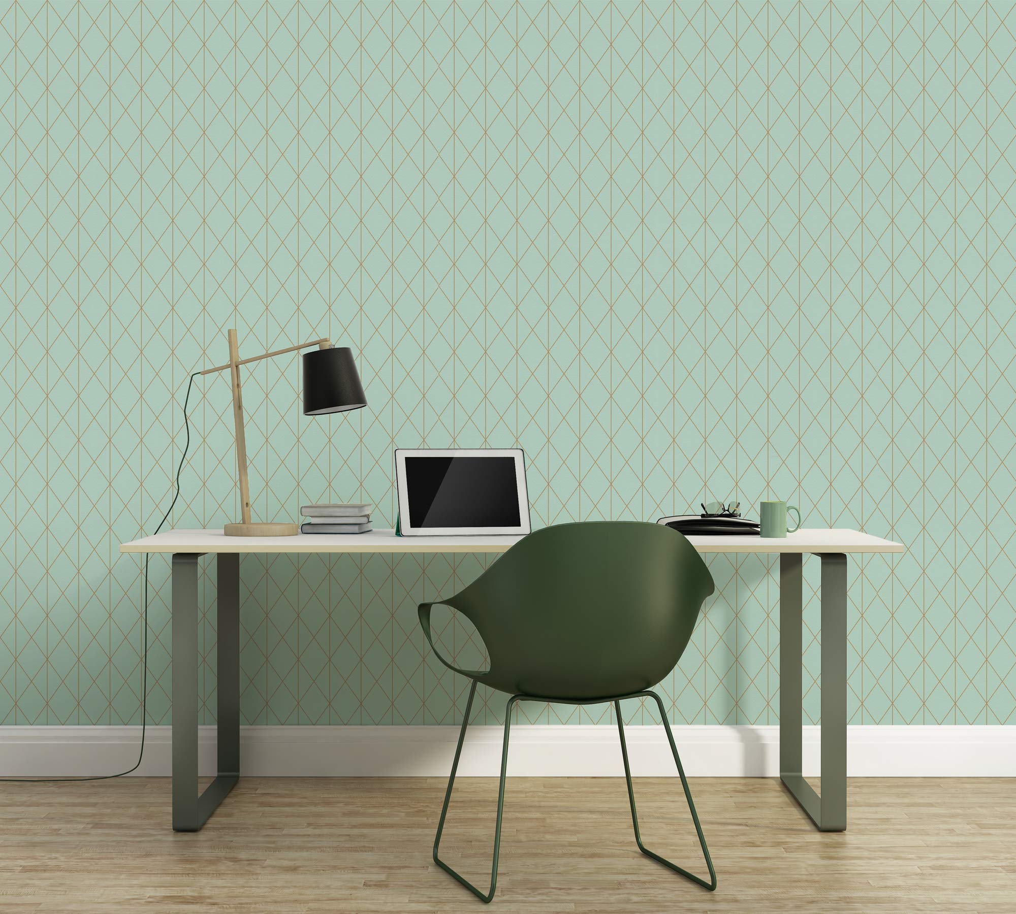 a-s-cr-ation-designdschungel-36575-2-vliestapete-blau-gr-n image 3