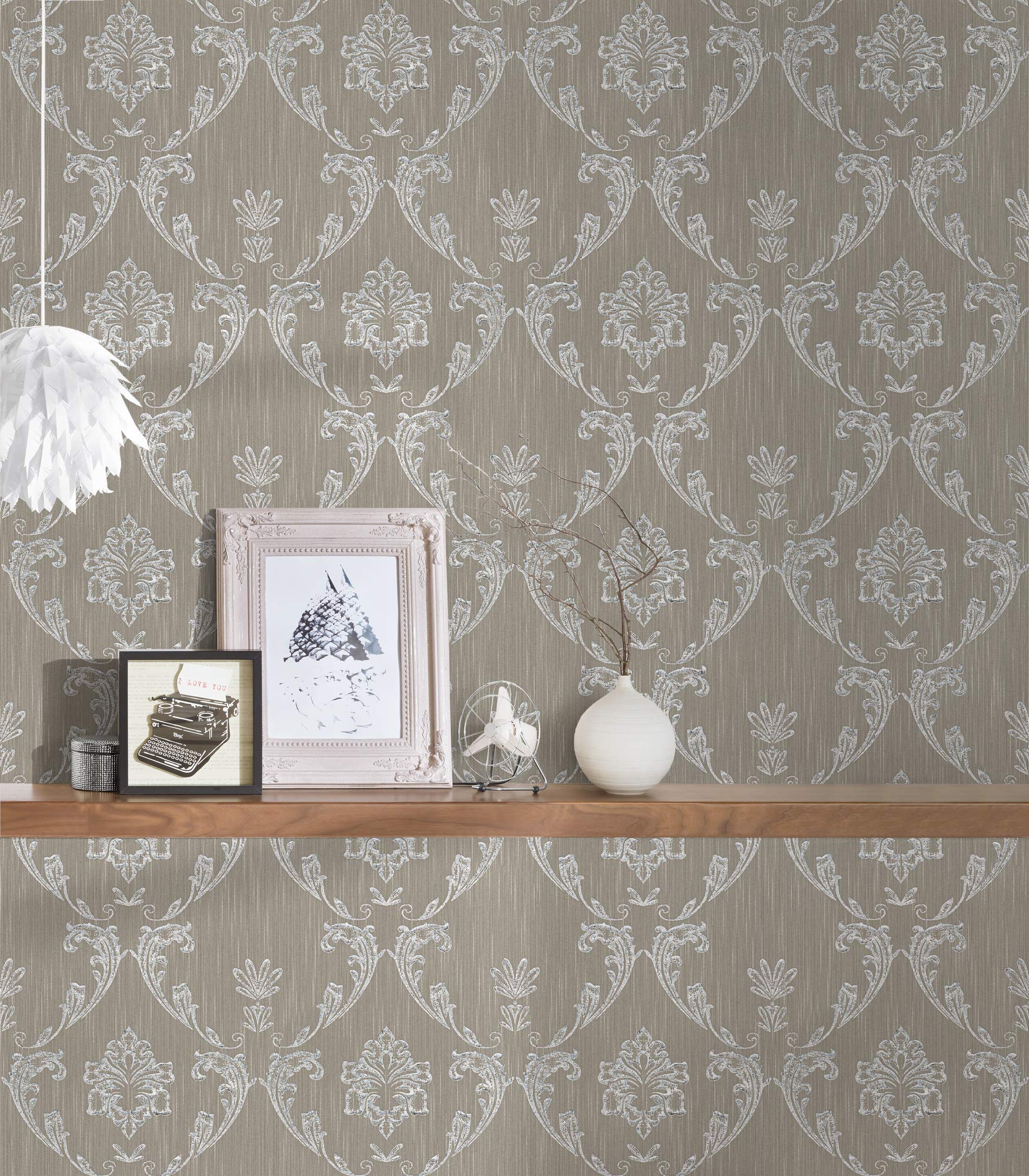 a-s-cr-ation-architects-paper-30658-3-vliestapete-braun-metallic-ornament image 8