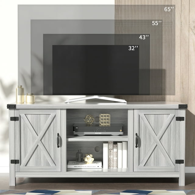 homall-tv-stand-lowboard-grau-landhaus-f-r-65-zoll-tv image 8