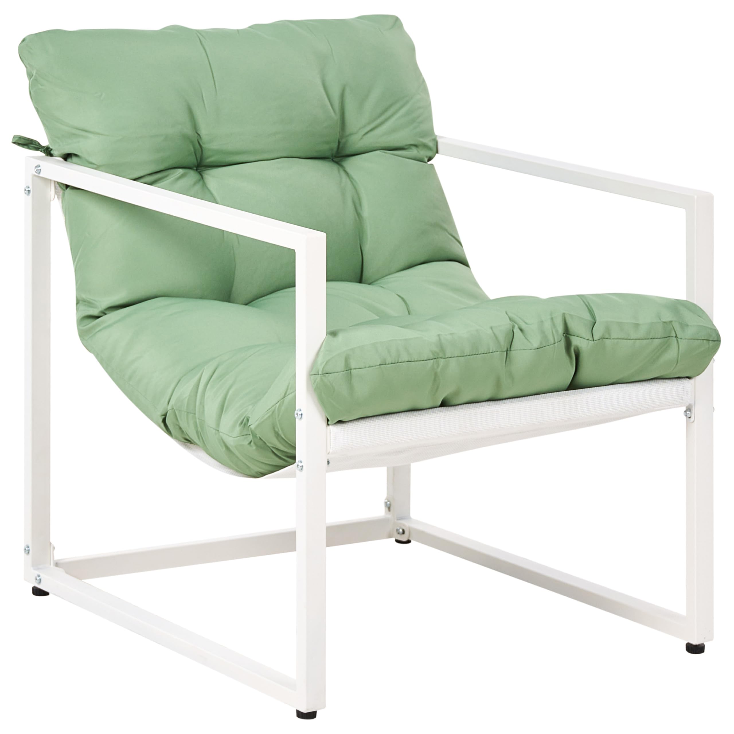 beliani-garda-gartenlounge-4-sitzer-stahl-gr-n-wei-mit-tisch image 8