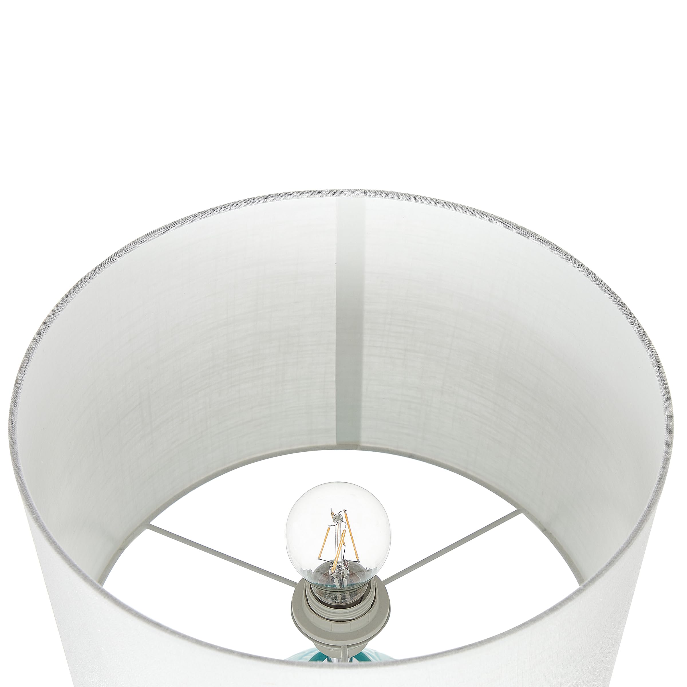 beliani-ataba-tischlampe-blau-keramik-58-cm-bl-tter image 6