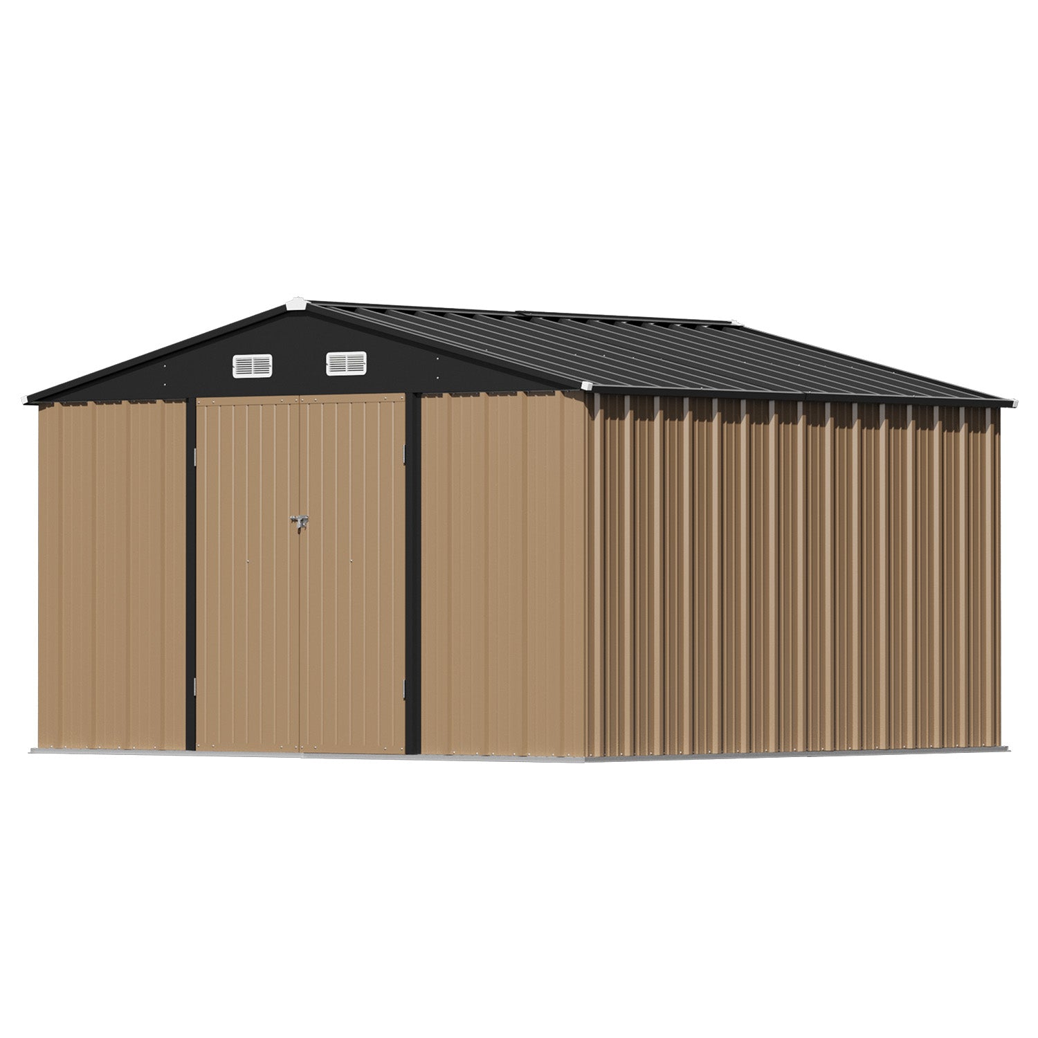 homall-metal-shed-ger-tehaus-metall-braun-10x8-fu image 6