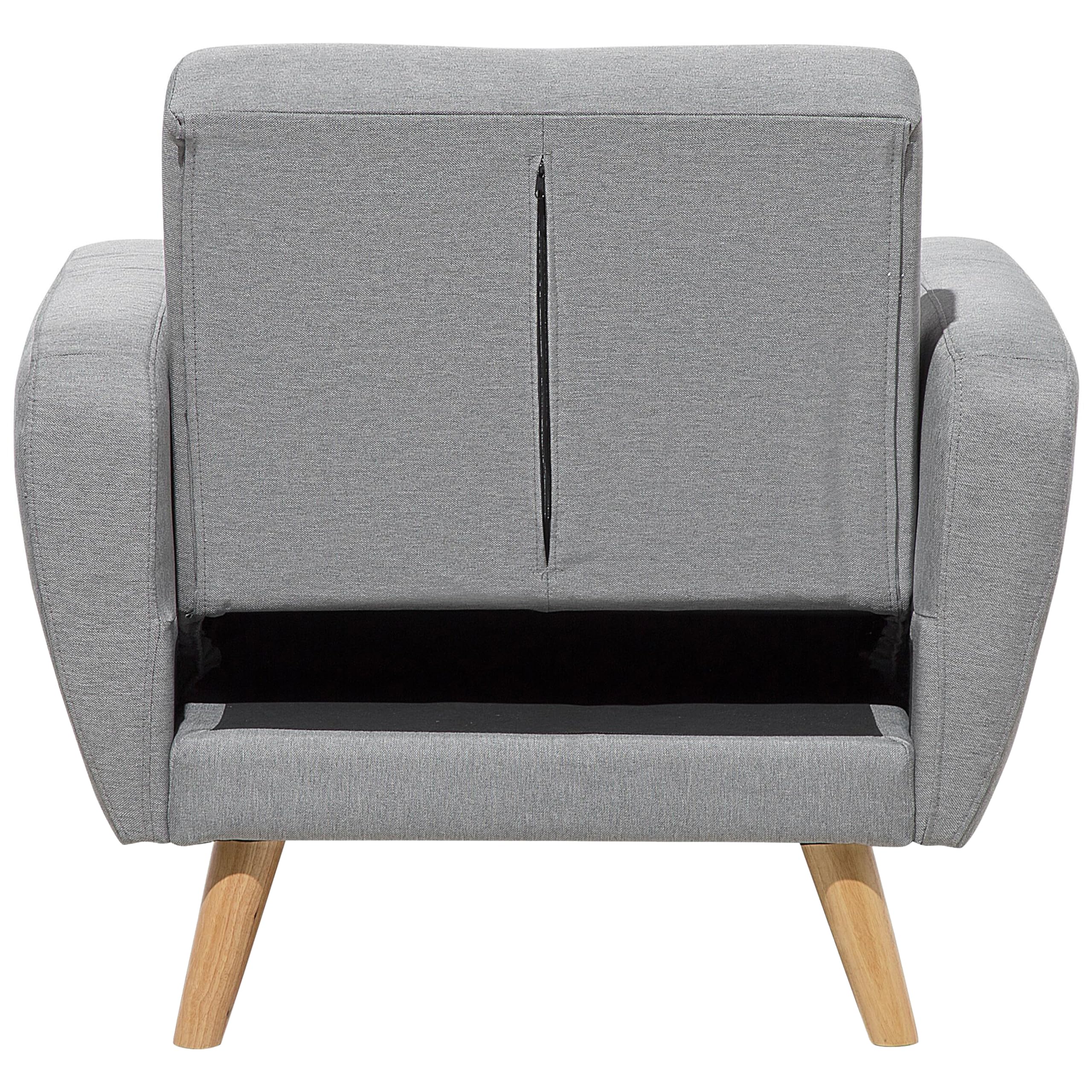 beliani-sessel-grau-stoff-verstellbar-skandinavisch image 6