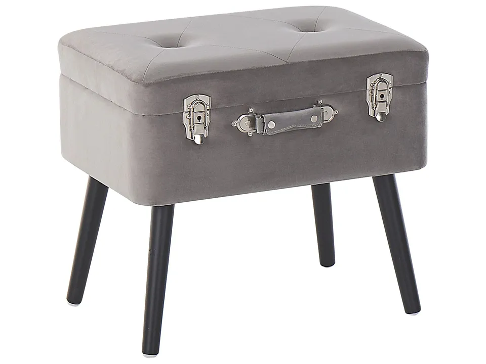 beliani-mallard-hocker-grau-samt-mit-stauraum-kofferhocker image 1