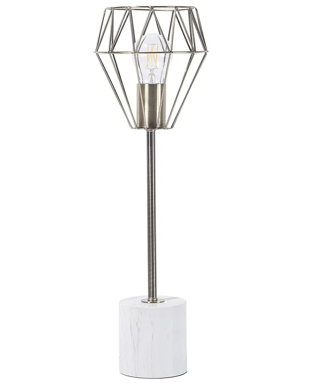 beliani-mooni-tischlampe-gro-gold-metall-marmorfu-e27 image 1