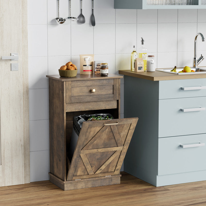 homall-shelf-m-llschrank-holz-braun-mit-schublade image 2