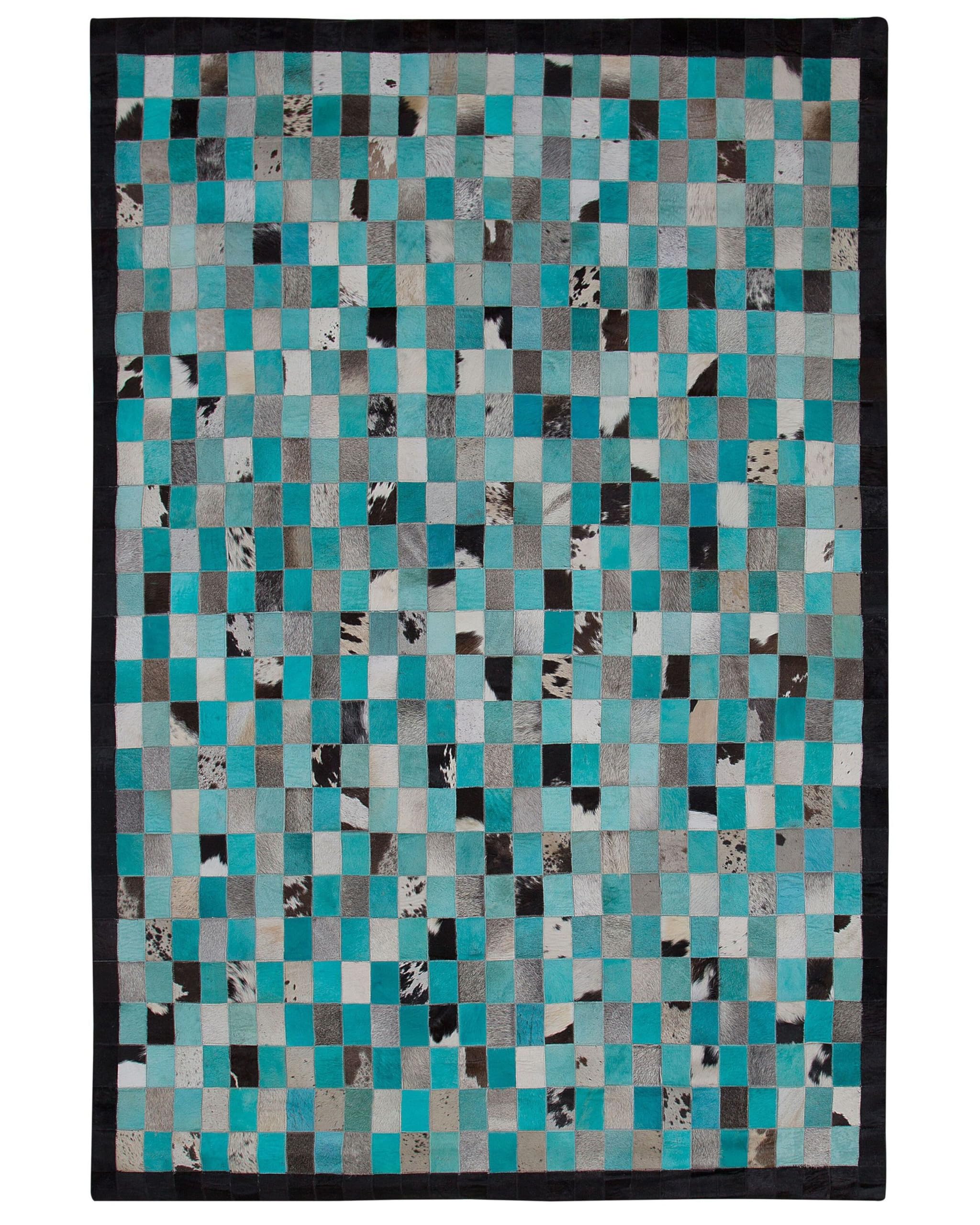 beliani-nikfer-teppich-160x230-t-rkis-grau-leder-patchwork image 1