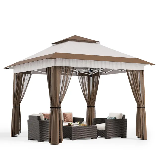 bealife-ct20-pavillon-faltpavillon-beige-3-35x3-35m-uv image 1