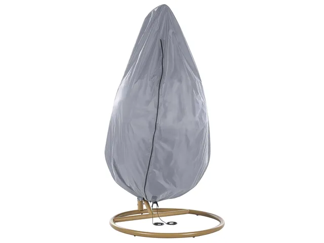 beliani-chuva-regenschutz-h-ngesessel-grau-pvc-200x120-cm image 1