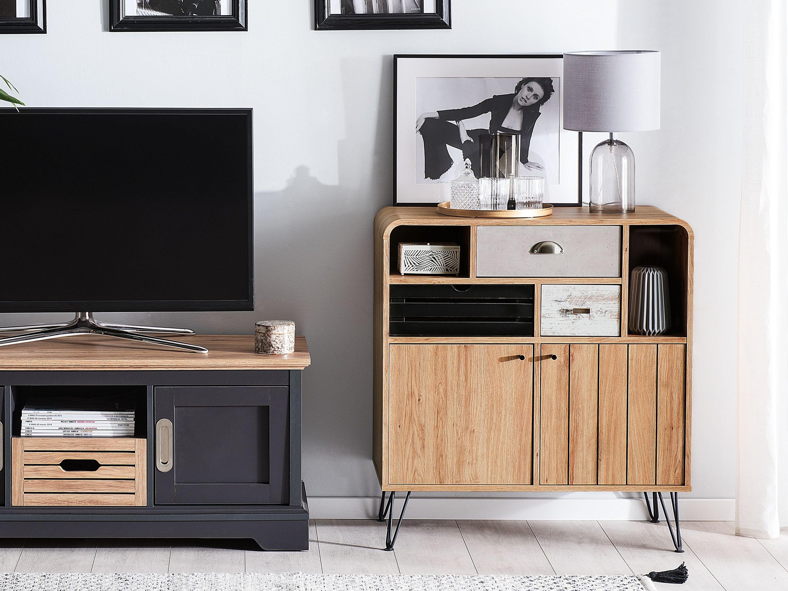 beliani-kyle-sideboard-retro-holz-hell-80-cm image 2