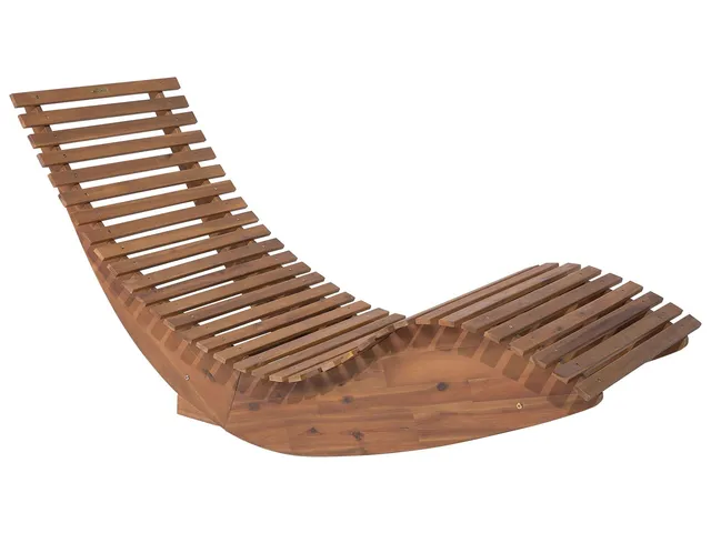 beliani-gartenliege-akazienholz-braun-195-cm-rustikal image 1