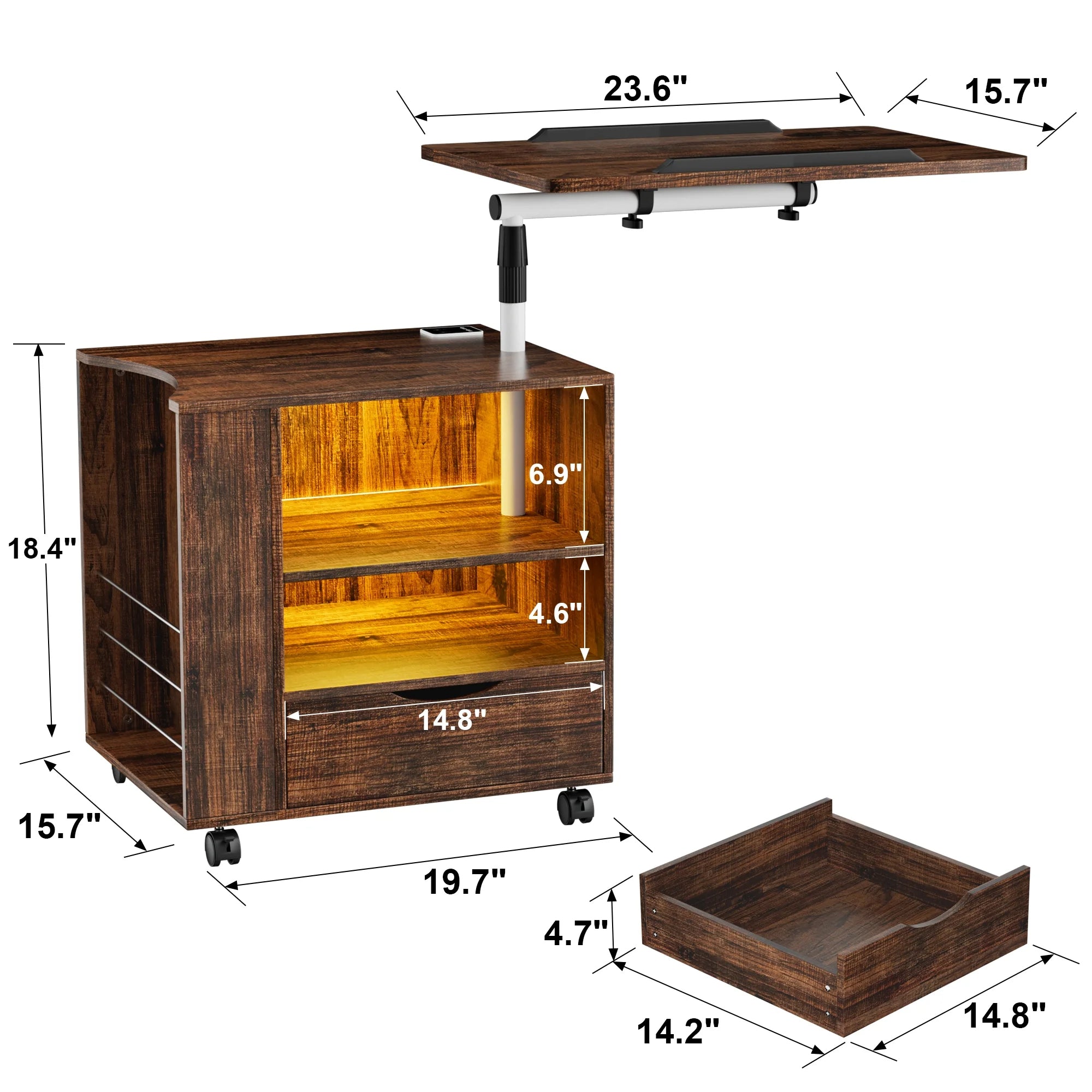 homall-bedroom-nachttisch-mit-led-und-usb-schwarz image 7