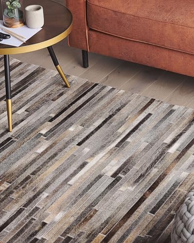beliani-tuzluca-kuhfell-teppich-140x200-cm-mehrfarbig-patchwork image 8