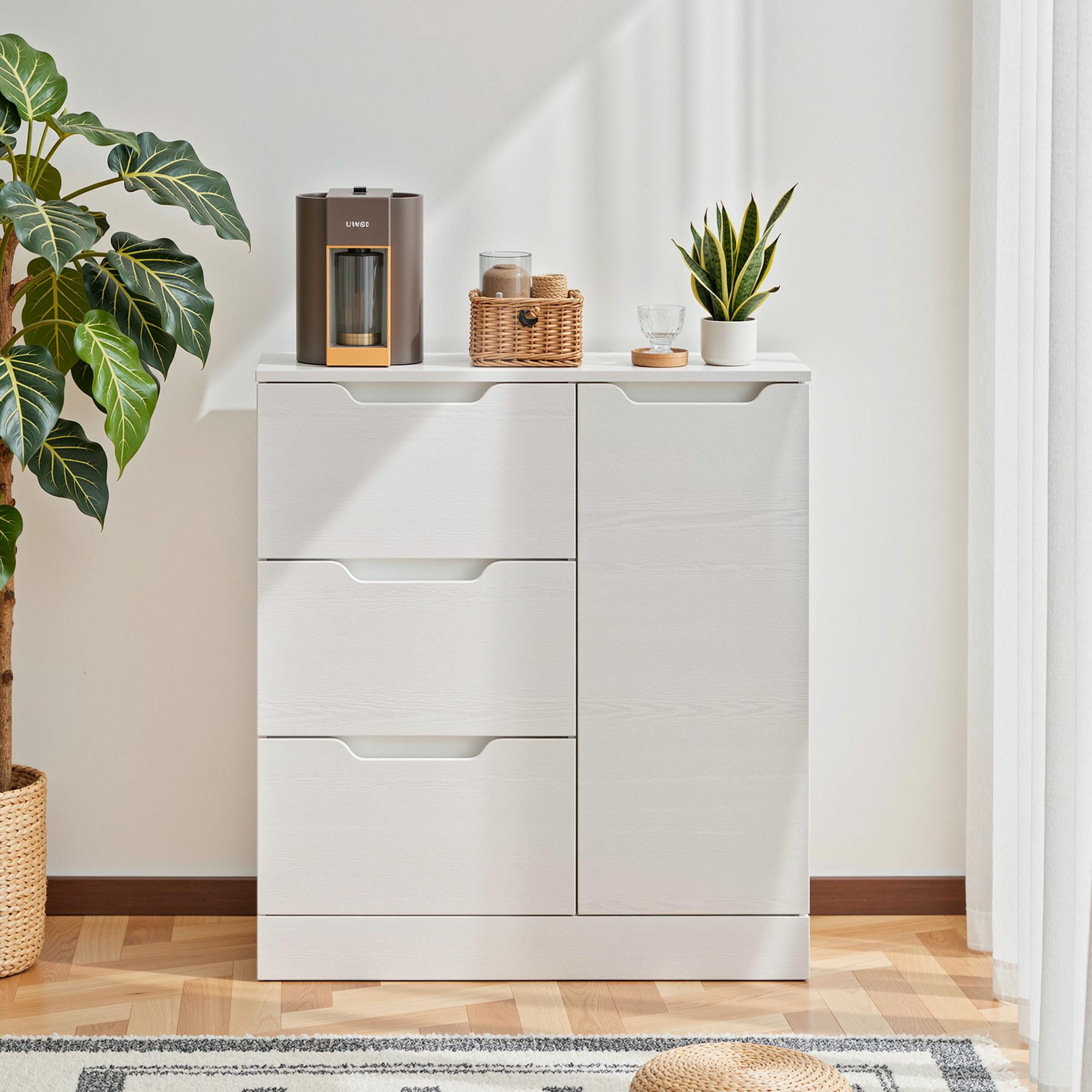 bealife-schr-nke-ap114-sideboard-wei-mit-3-schubladen image 2