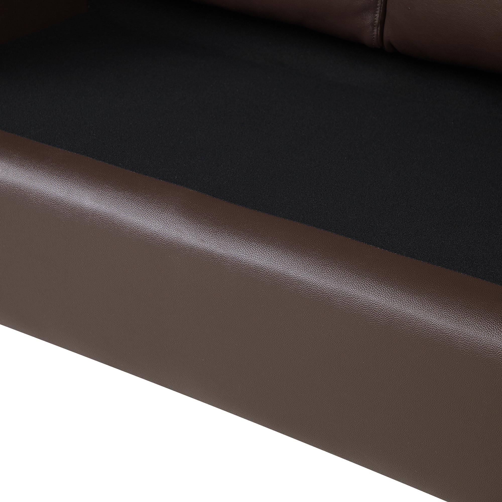 beliani-helsinki-2-sitzer-sofa-echtleder-braun-edelstahl image 7