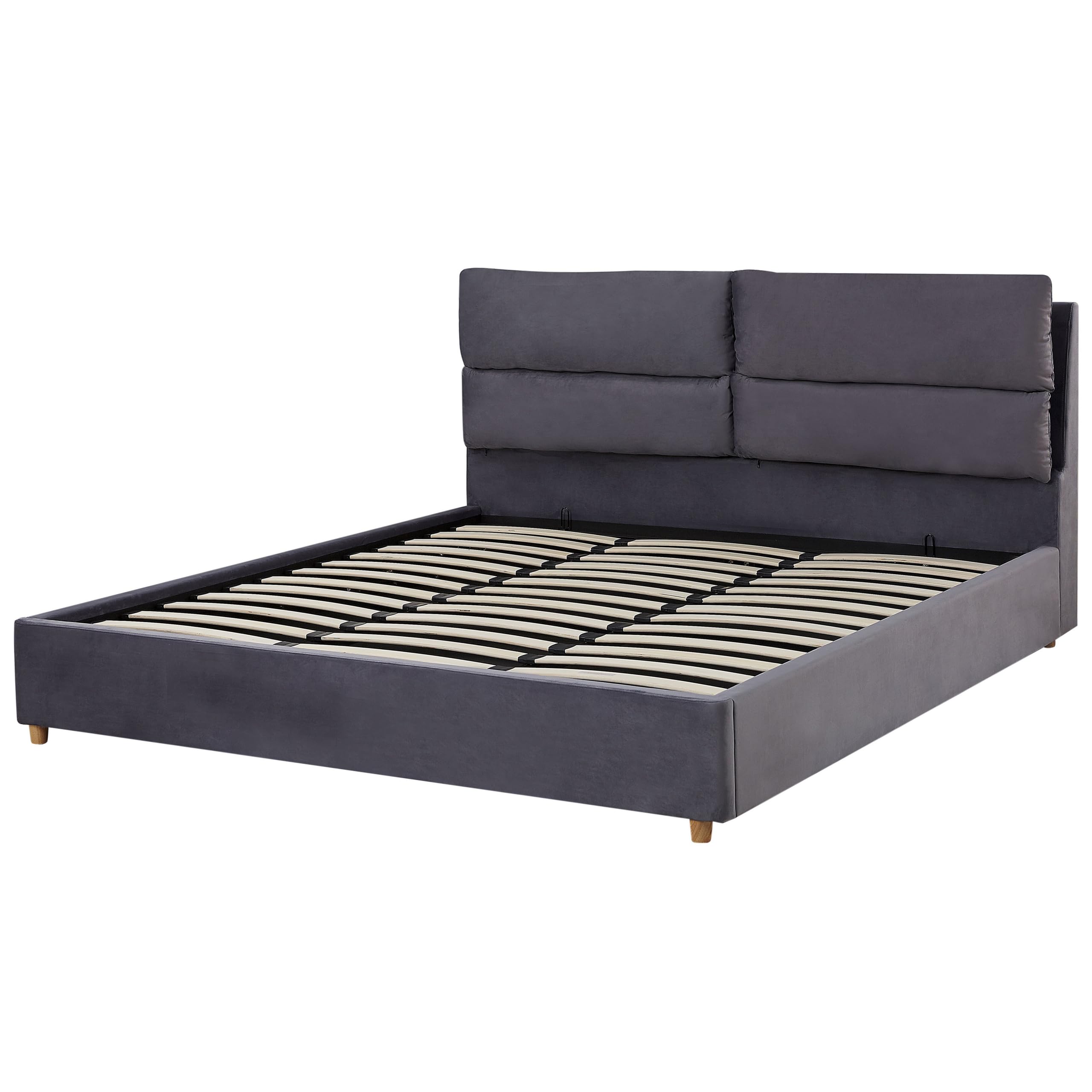 beliani-batilly-polsterbett-180x200-grau-samt-mit-bettkasten image 7
