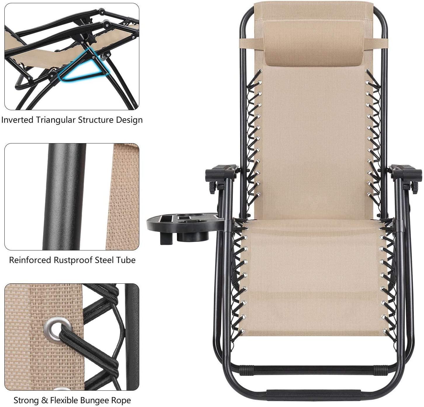 homall-zero-gravity-liegestuhl-textilene-beige-2er-set image 6