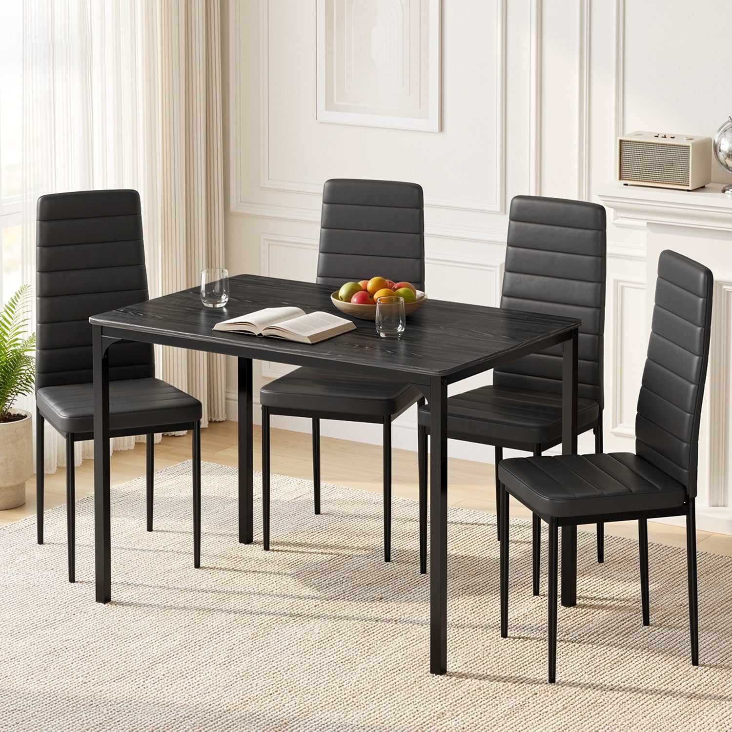 bealife-tb65-essgruppe-5-teilig-schwarz-f-r-4-personen image 7