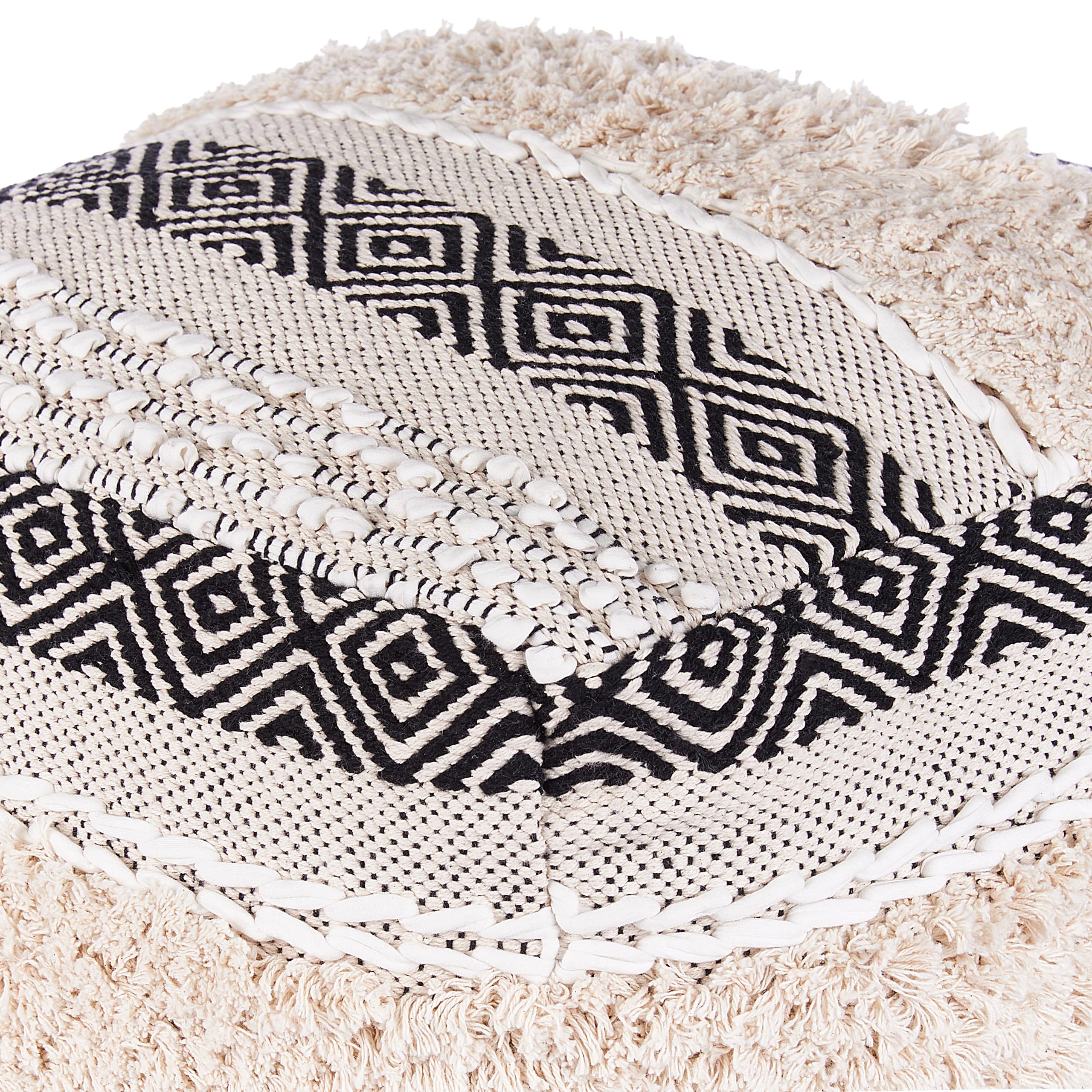 beliani-kanam-pouf-50x50-cremewei-baumwolle-boho image 5