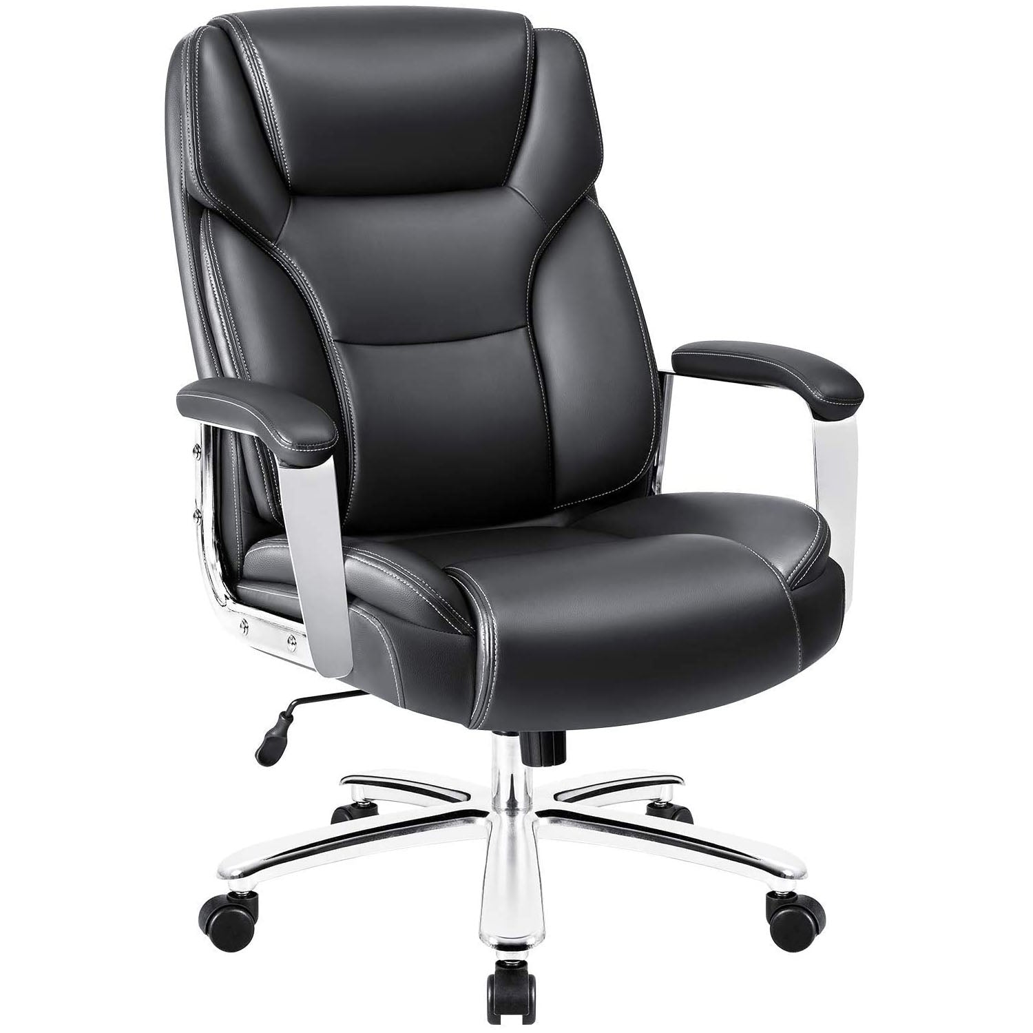 homall-office-leather-chair-b-rostuhl-leder-schwarz-gro-180kg image 8