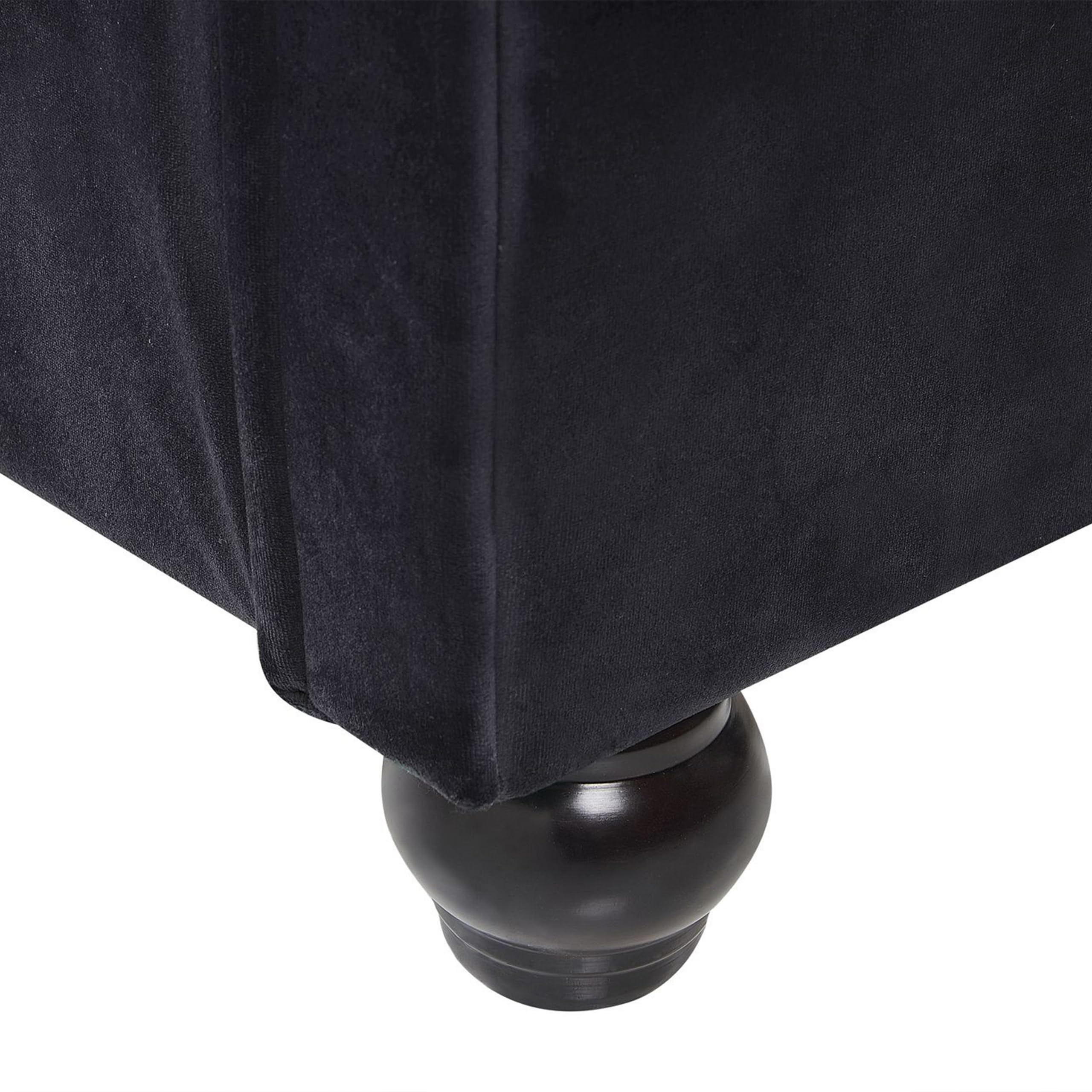 beliani-avallon-bett-samt-schwarz-chesterfield-160x200-mit-rost image 7