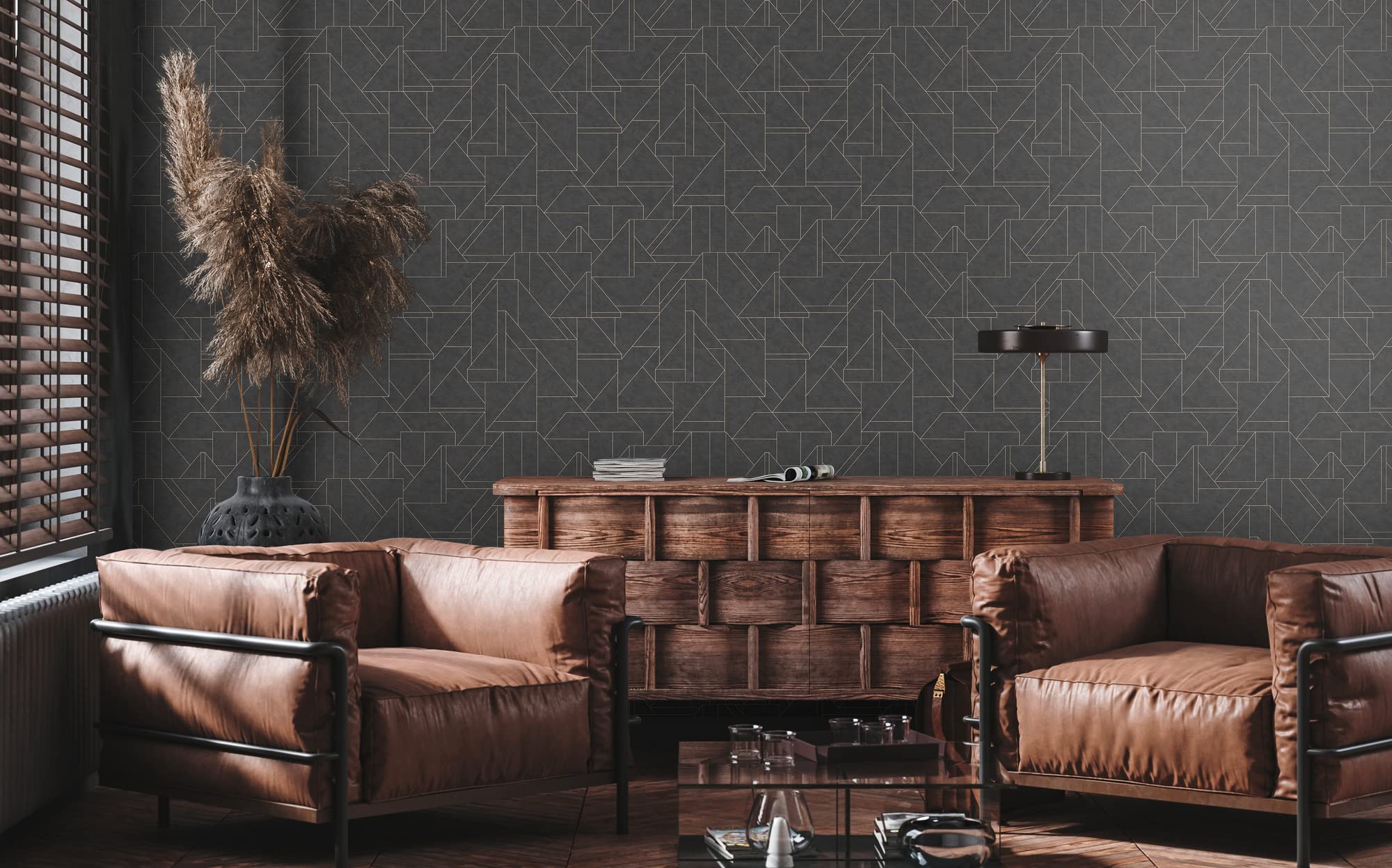 livingwalls-travel-styles-vliestapete-schwarz-gold-linien-10-05m image 3