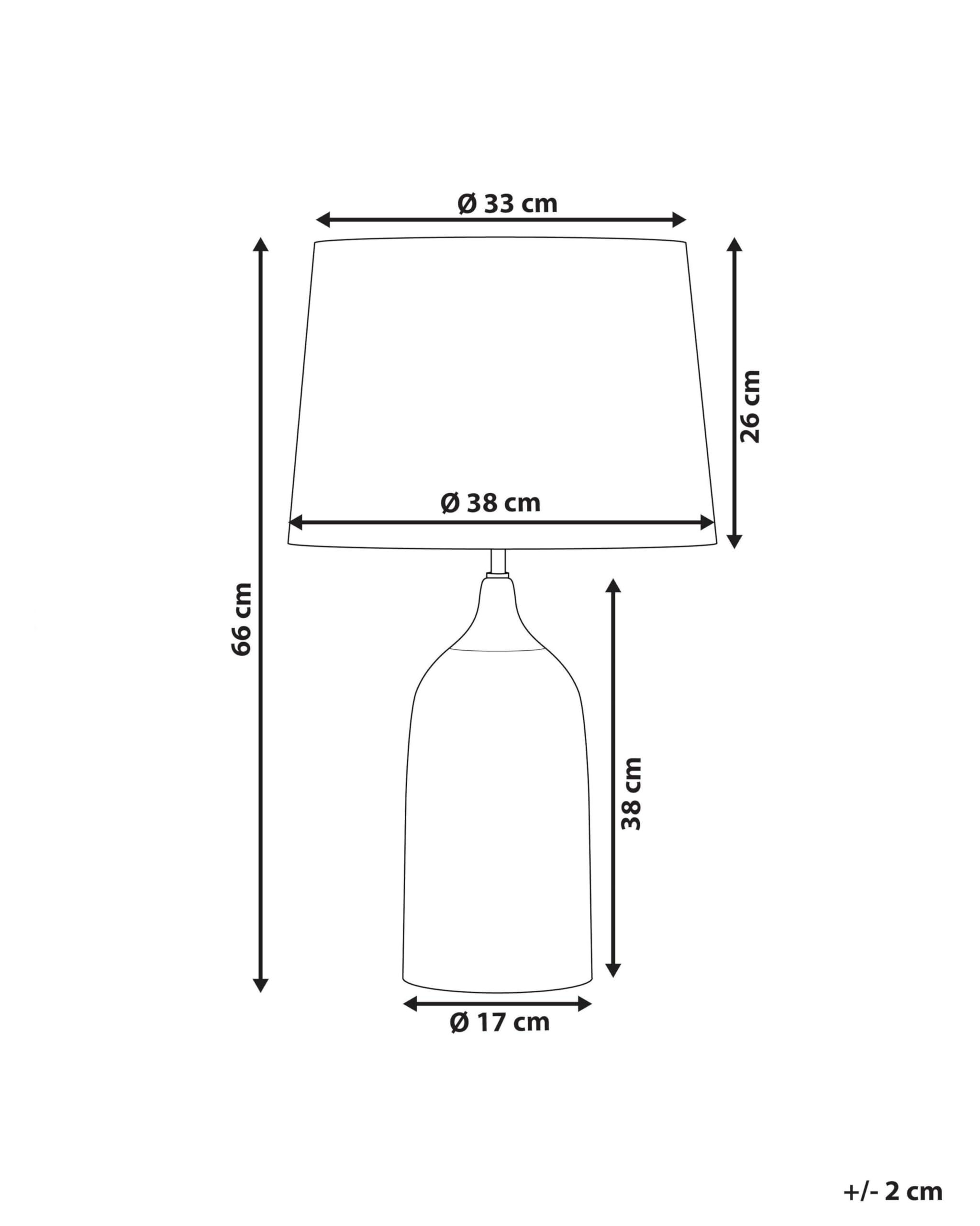 beliani-georgina-tischlampe-keramik-grau-66-cm-wei-er-schirm image 3