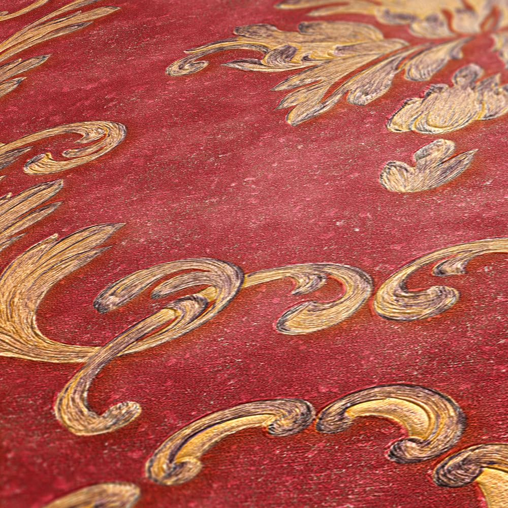 architects-paper-32422-6-vliestapete-rot-metallic-barock image 5