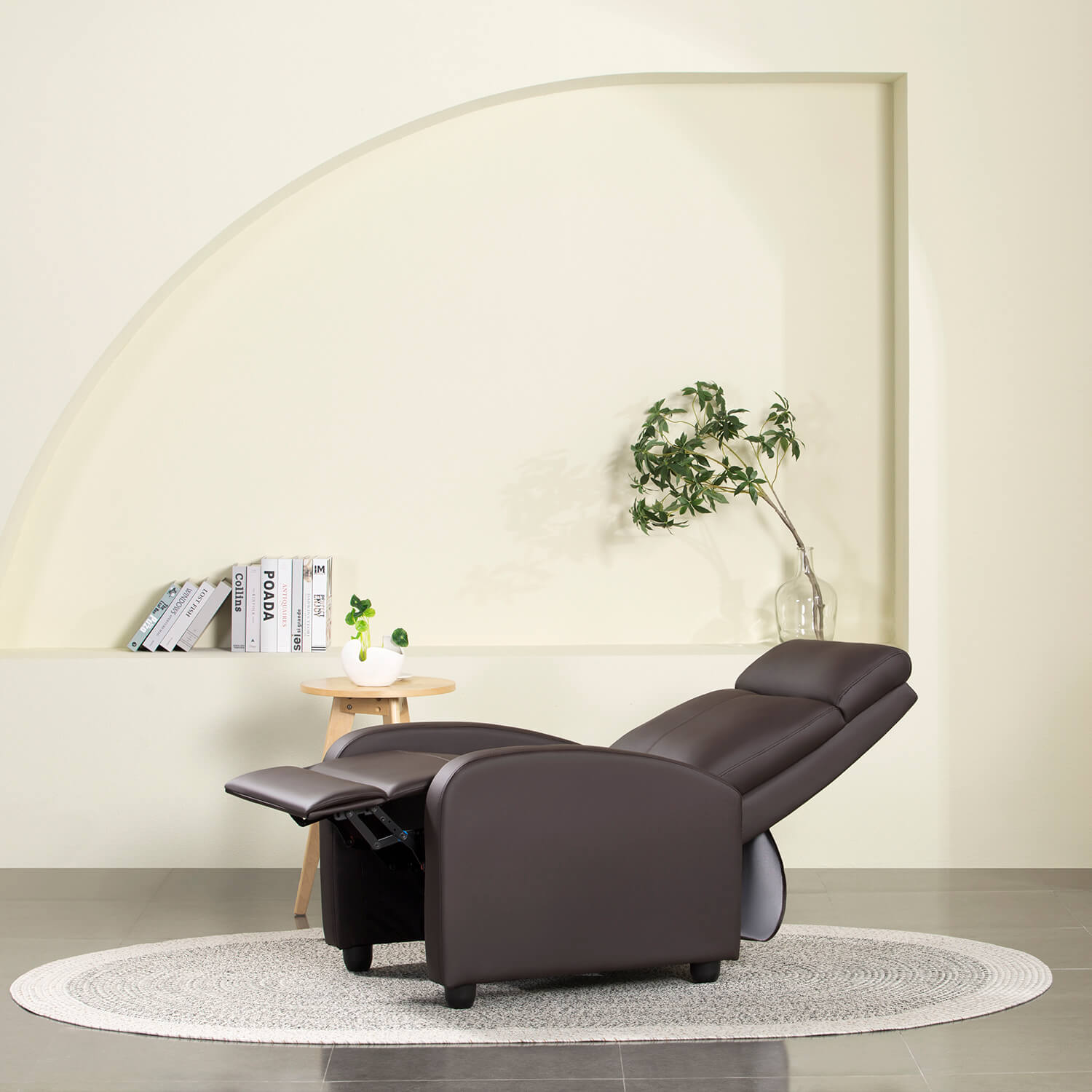 homall-recliner-massagesessel-fernsehsessel-braun-kunstleder image 4