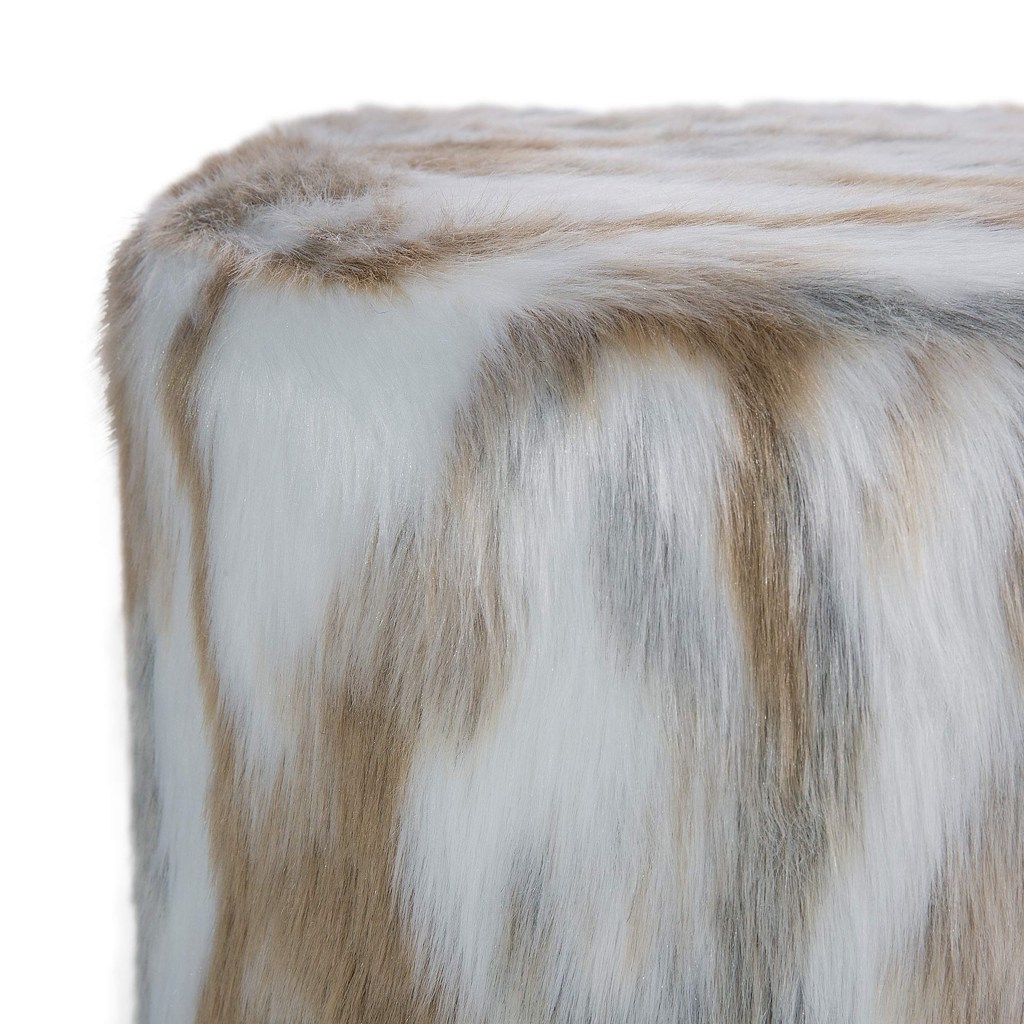 beliani-texas-hocker-kunstpelz-grau-braun-33-cm-belastbar image 5