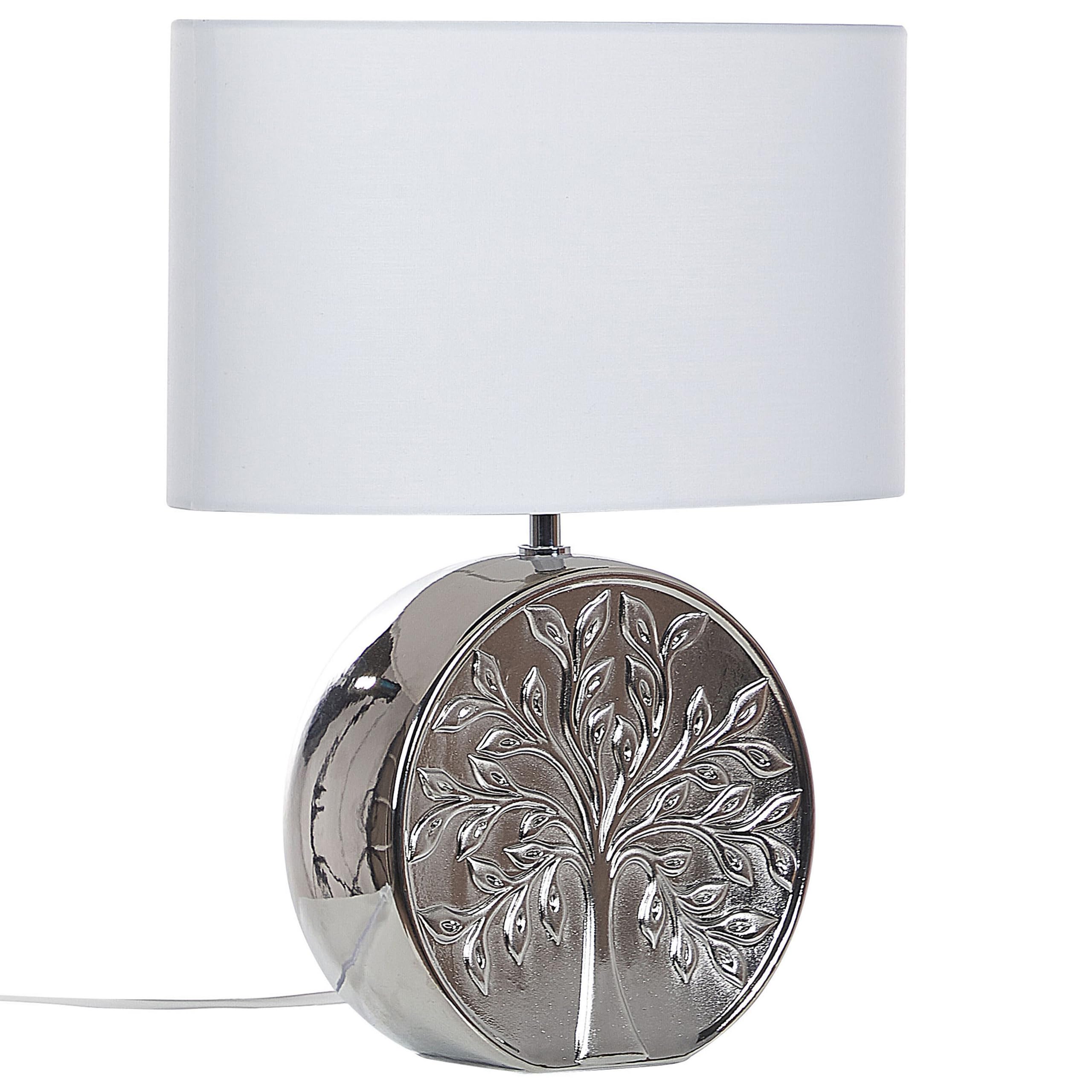 beliani-kherlen-tischlampe-keramik-silber-48-cm-baummotiv image 4