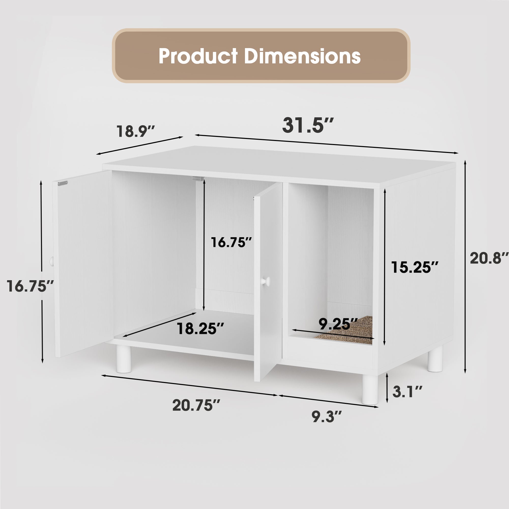homall-shelf-katzenschrank-katzenklo-m-bel-wei-mit-matte image 7