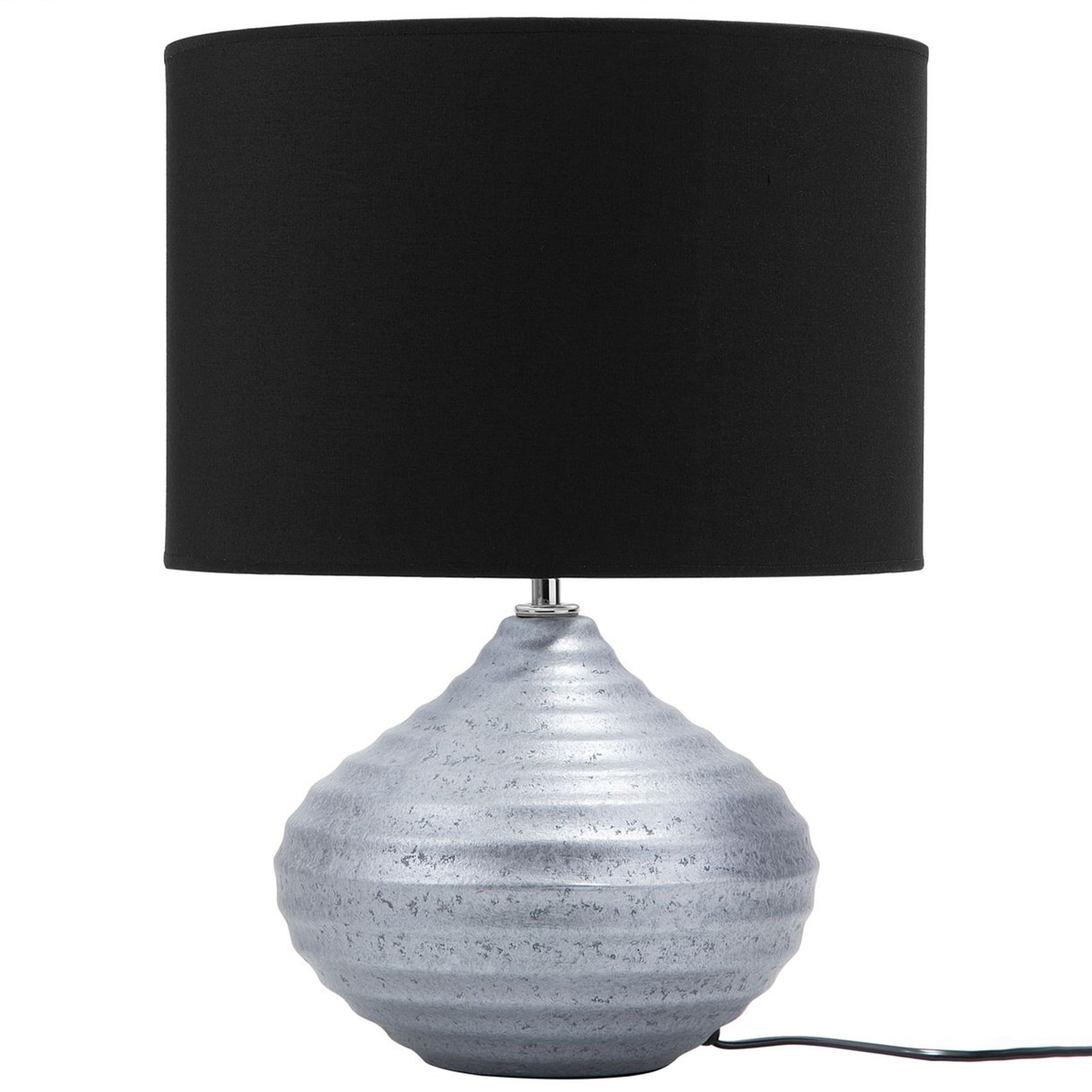 beliani-kuban-tischlampe-silber-schwarz-keramik-e27 image 4