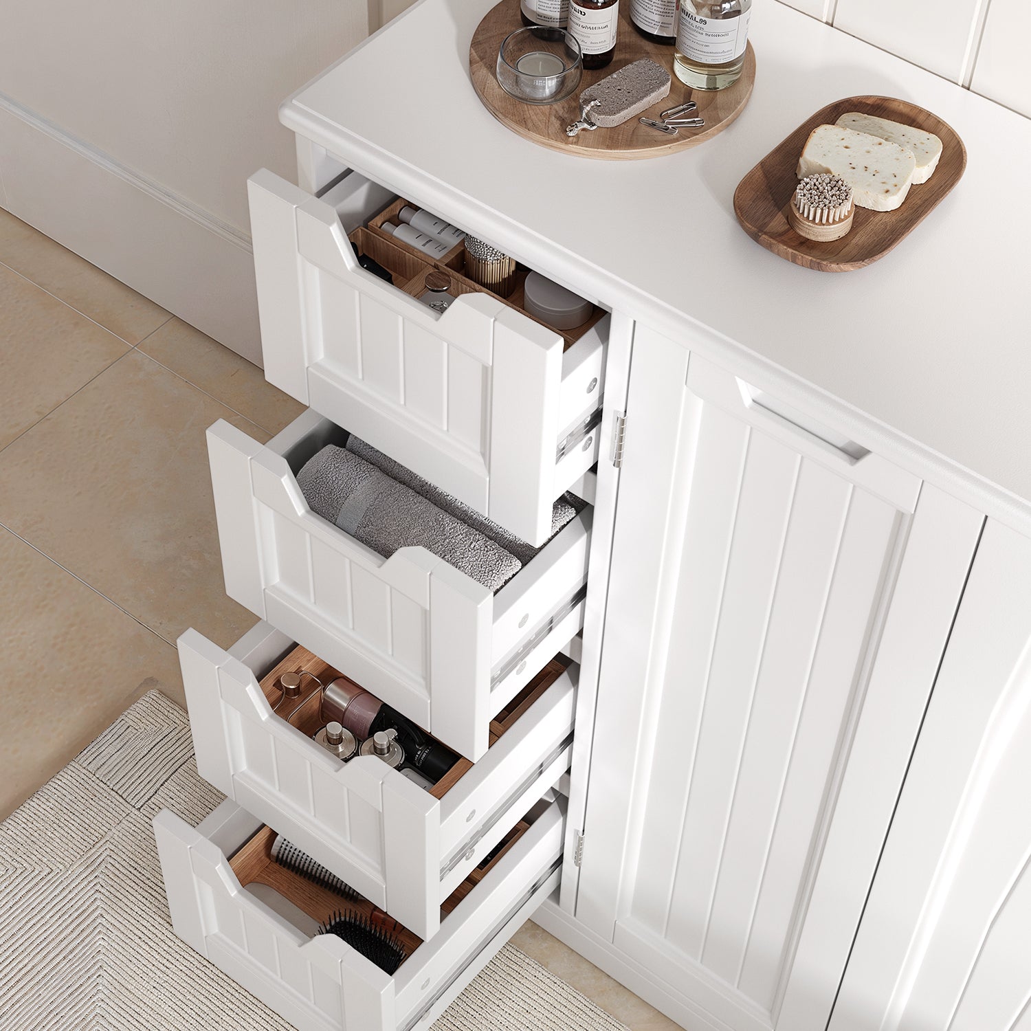 bealife-ap67-badezimmerschrank-wei-4-schubladen-wasserdicht image 5
