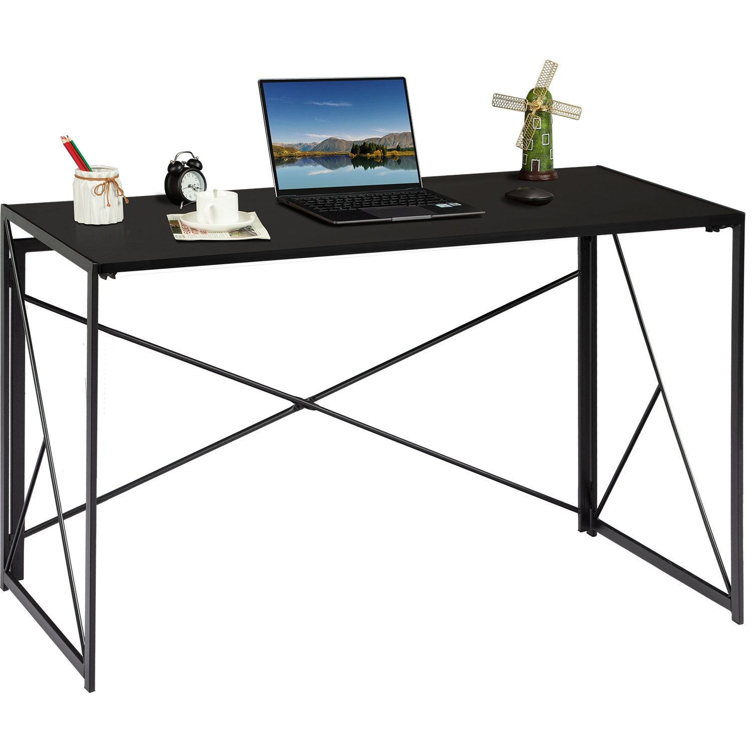 homall-office-desk-klappbarer-schreibtisch-100-cm-braun image 8