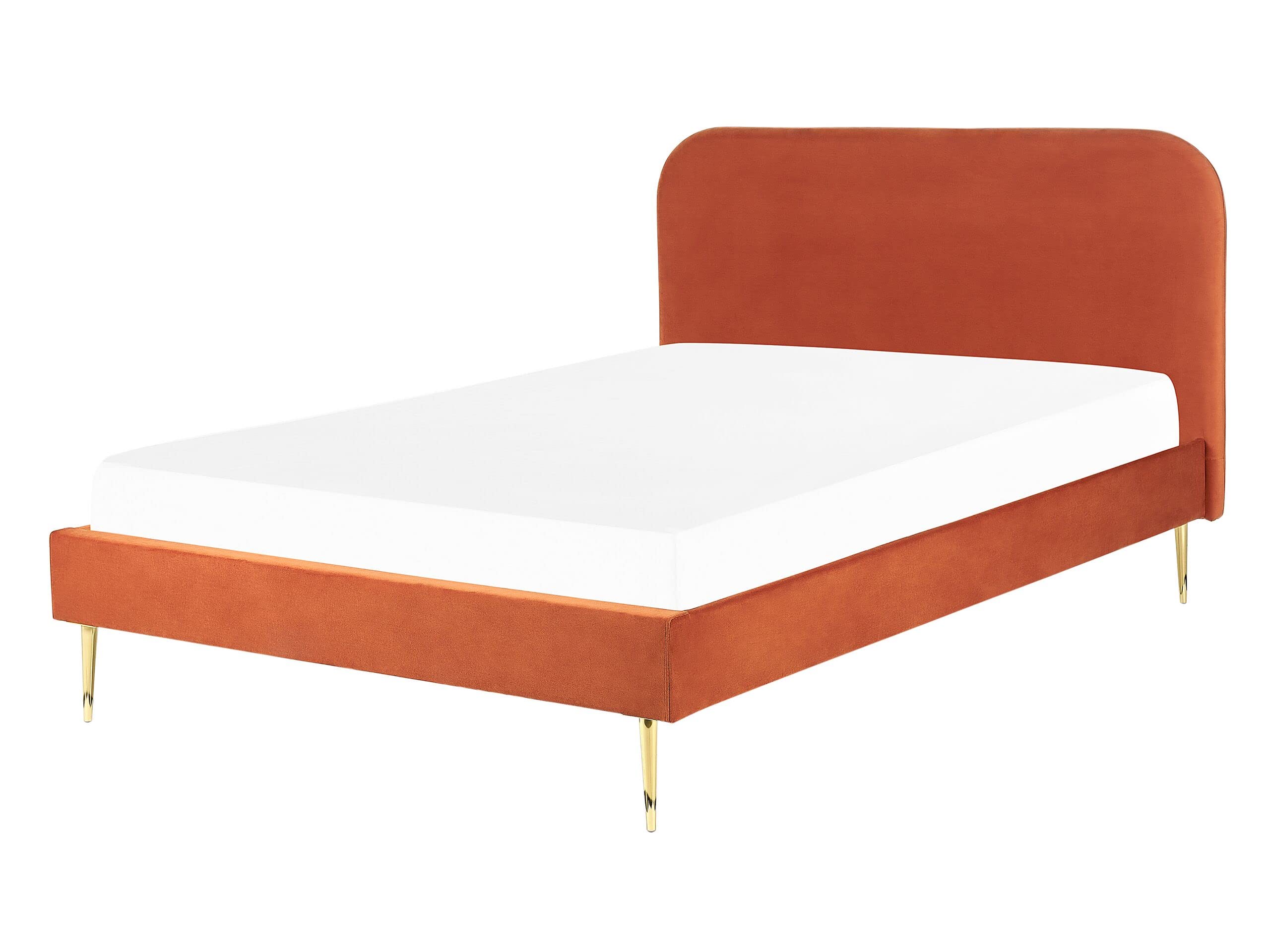 beliani-flayat-samtbett-140x200-orange-mit-goldf-en image 1