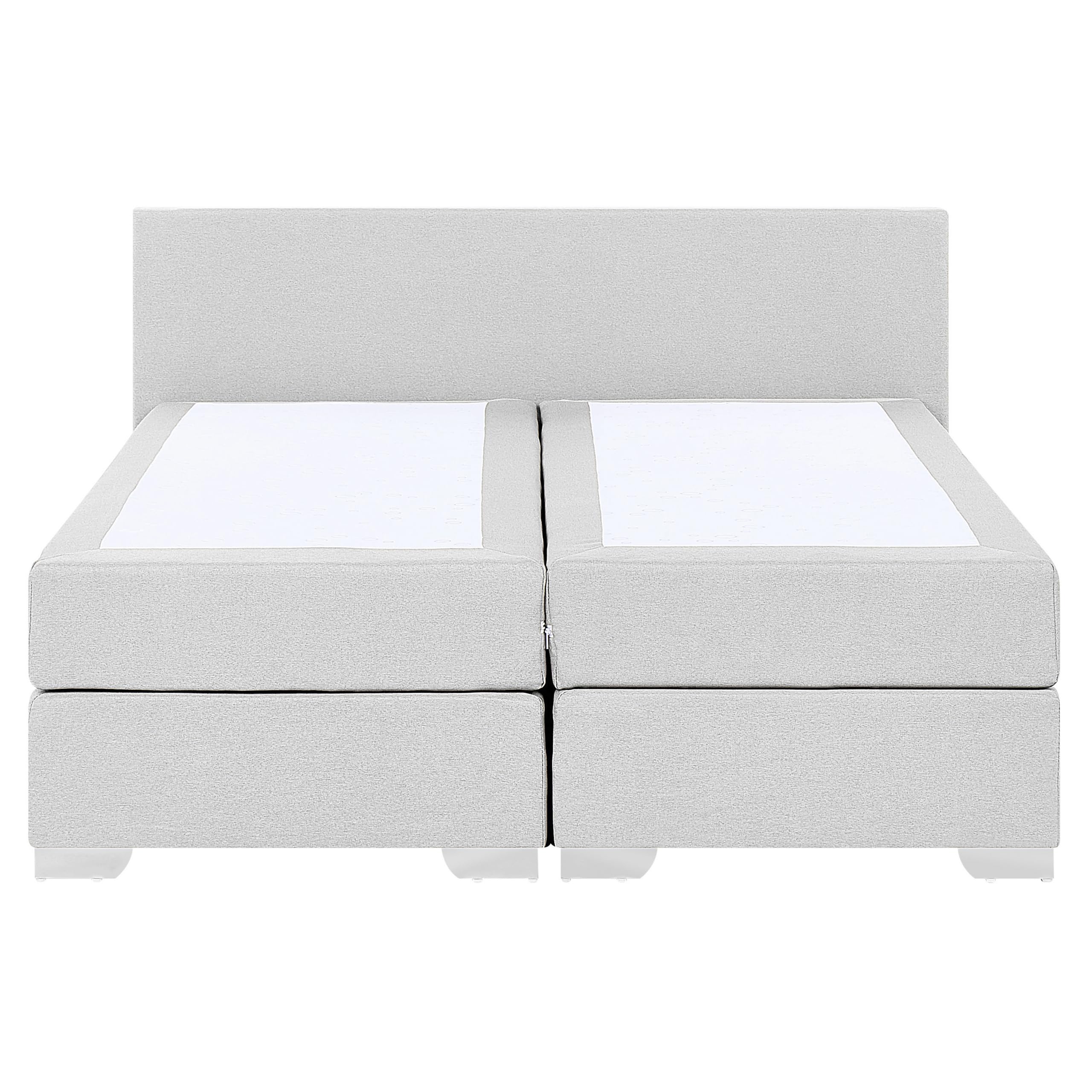 beliani-president-boxspringbett-160x200-hellgrau-leinenoptik-mit-stauraum image 4