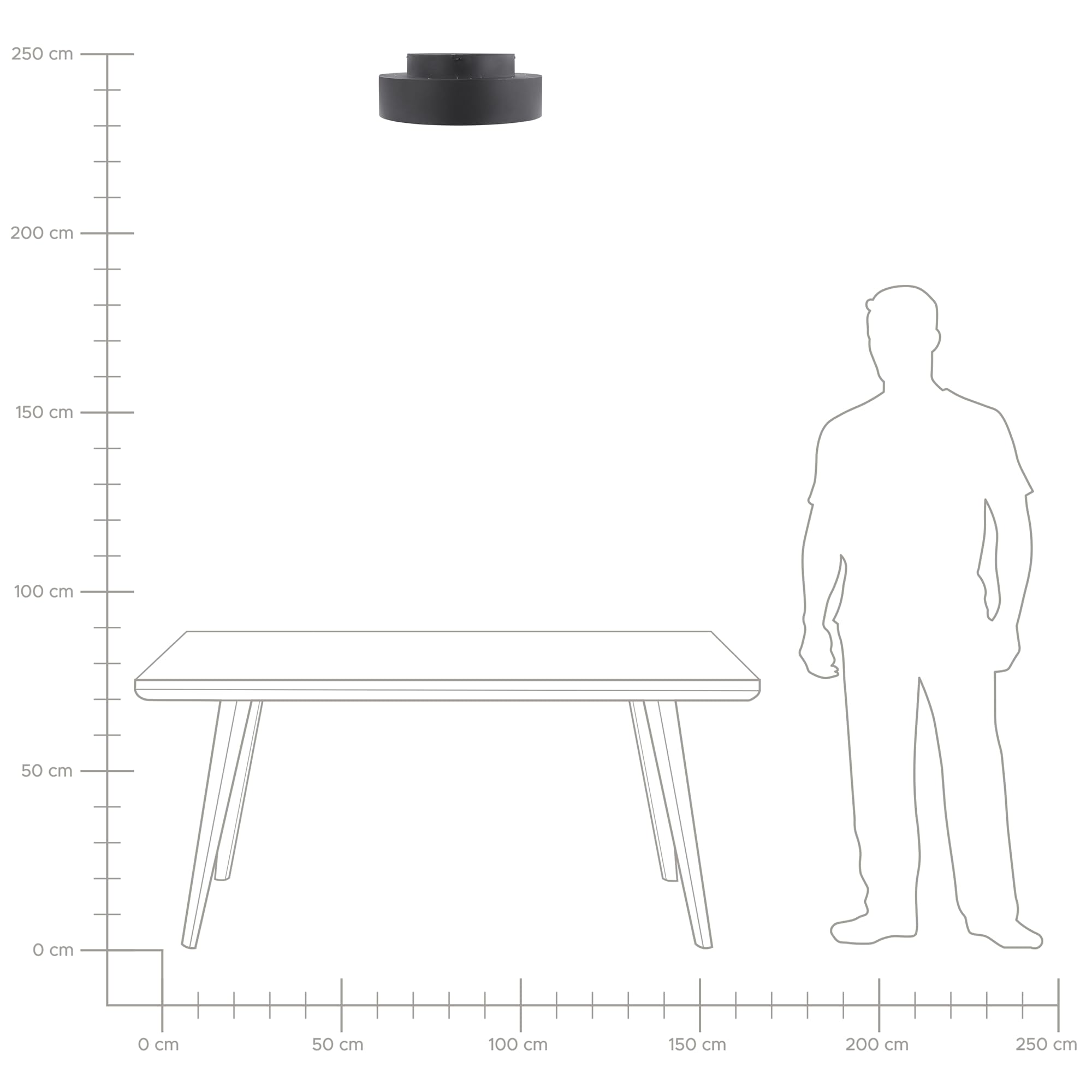 beliani-moei-led-deckenleuchte-schwarz-45-cm-warmwei image 7