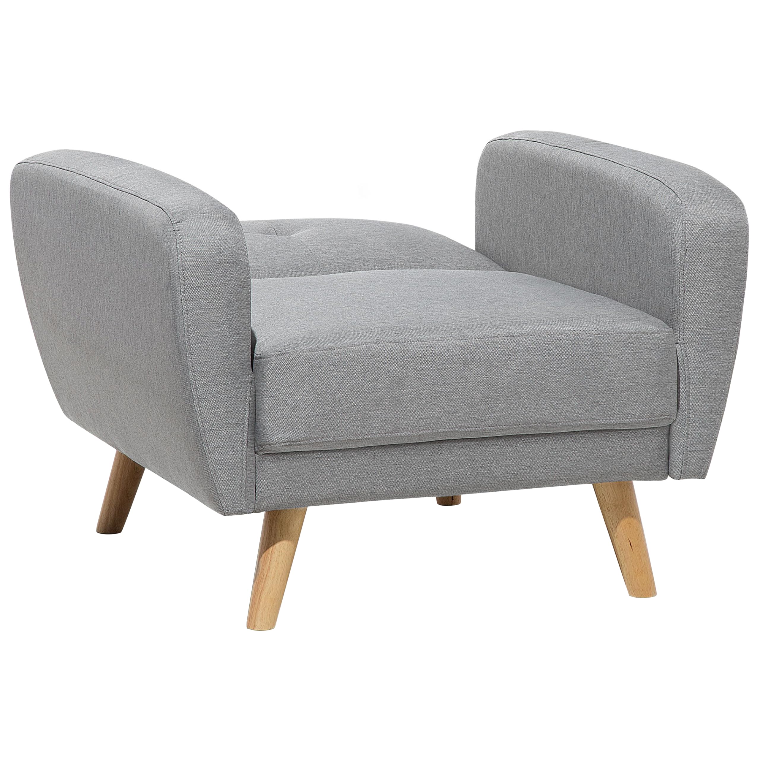 beliani-sessel-grau-stoff-verstellbar-skandinavisch image 8