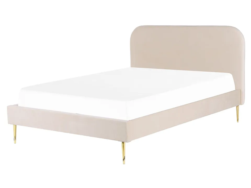 beliani-flayat-polsterbett-samt-beige-160x200-goldf-e image 1
