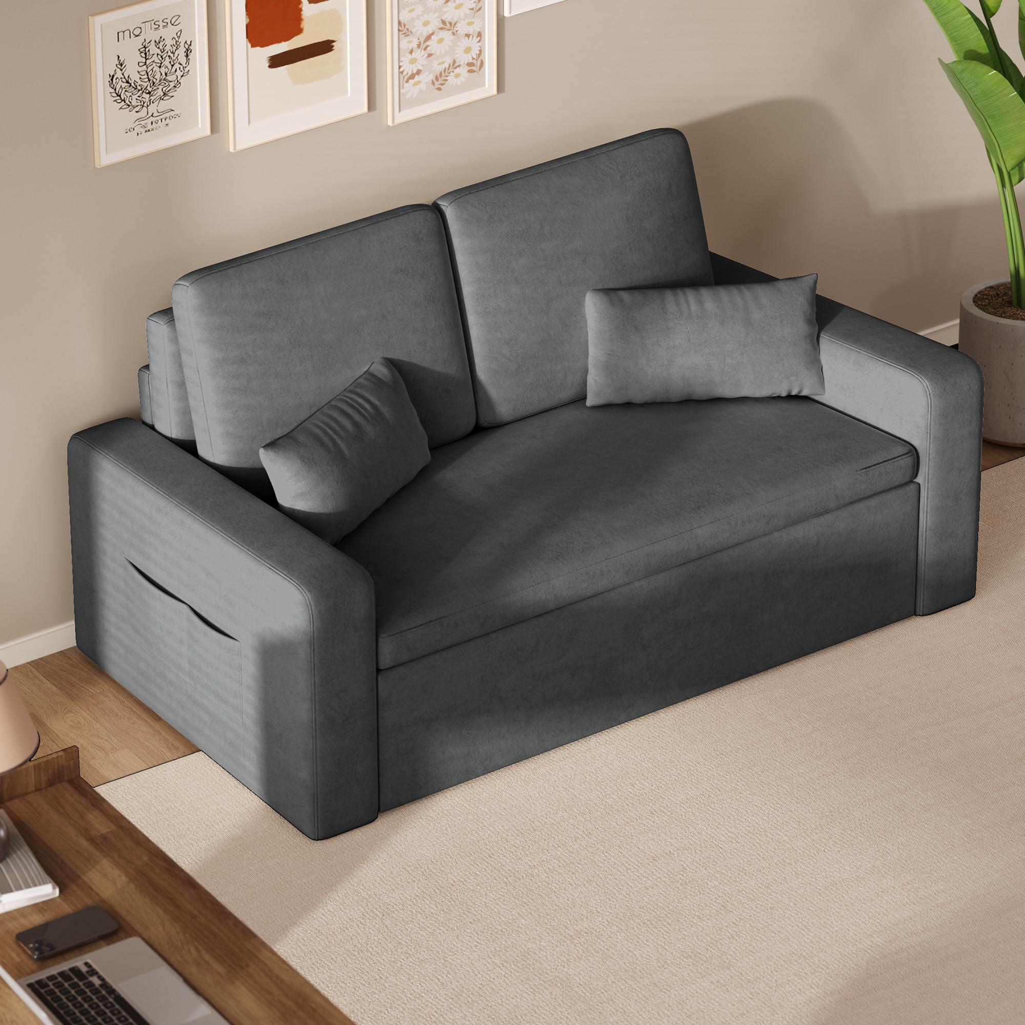 bealife-sofas-ar28-schlafsofa-dunkelgrau-150x82cm-chenille image 2