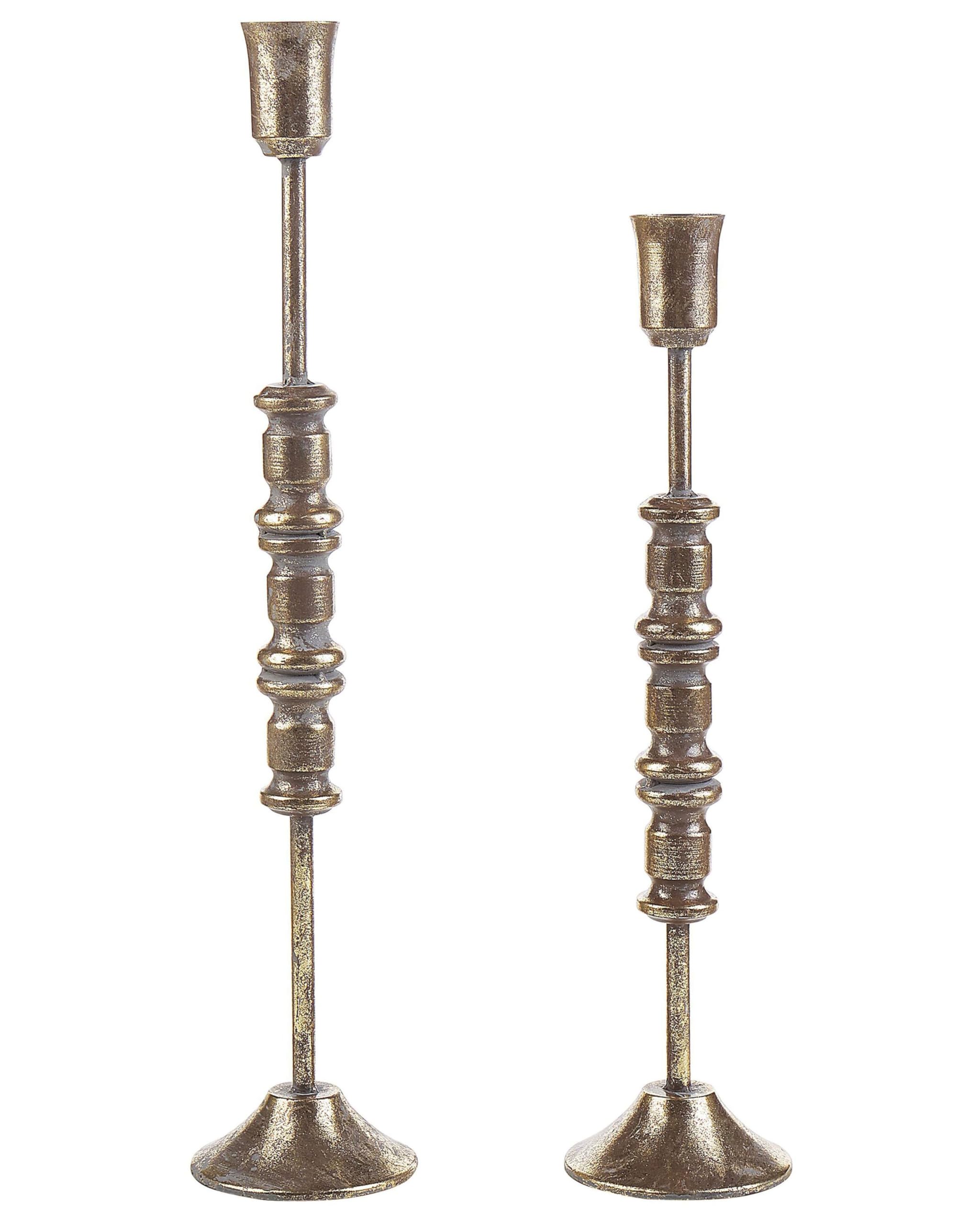 beliani-salamina-kerzenhalter-2er-set-metall-gold-63-49-cm image 1