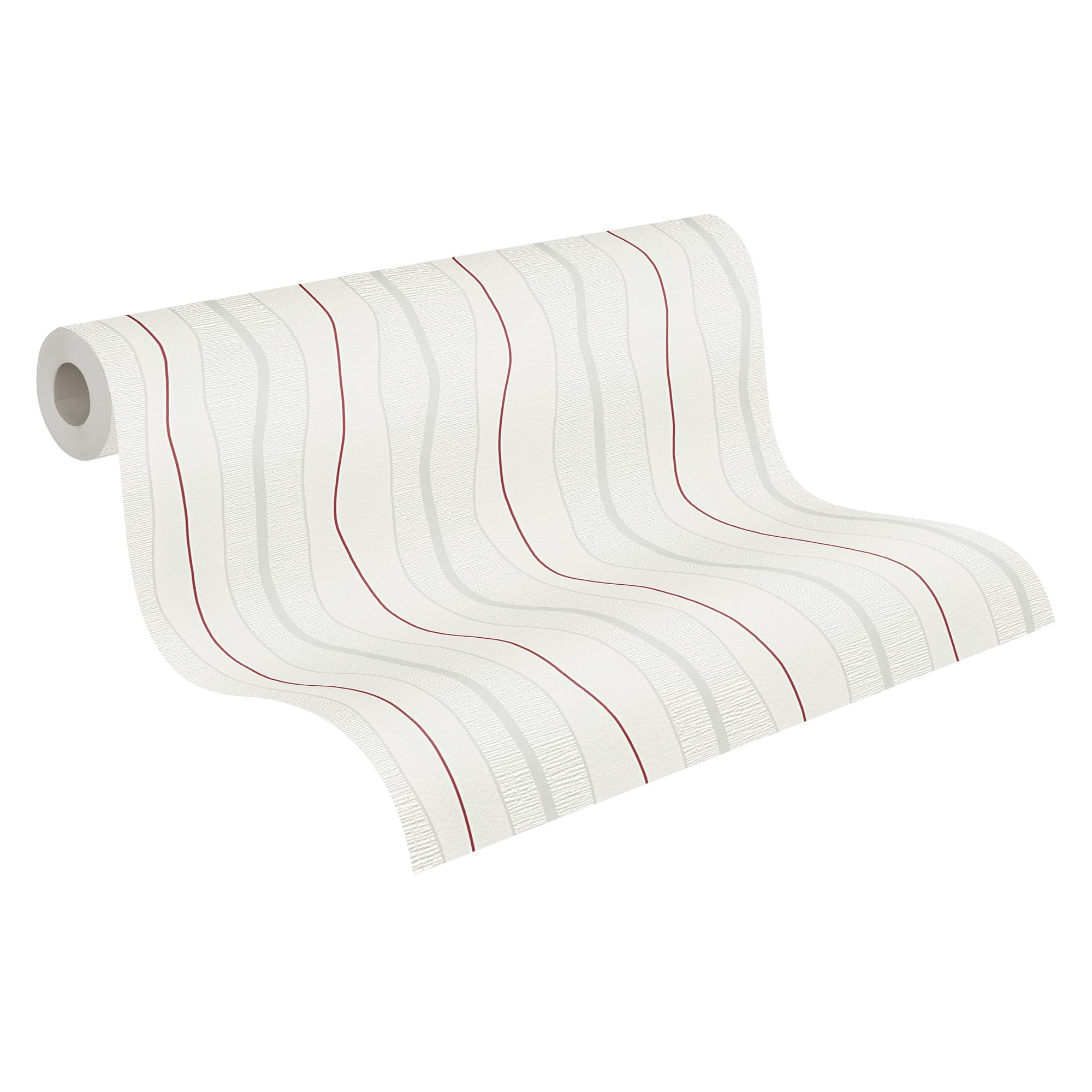 a-s-cr-ation-streifentapete-249531-vliestapete-creme-rot-10m image 1