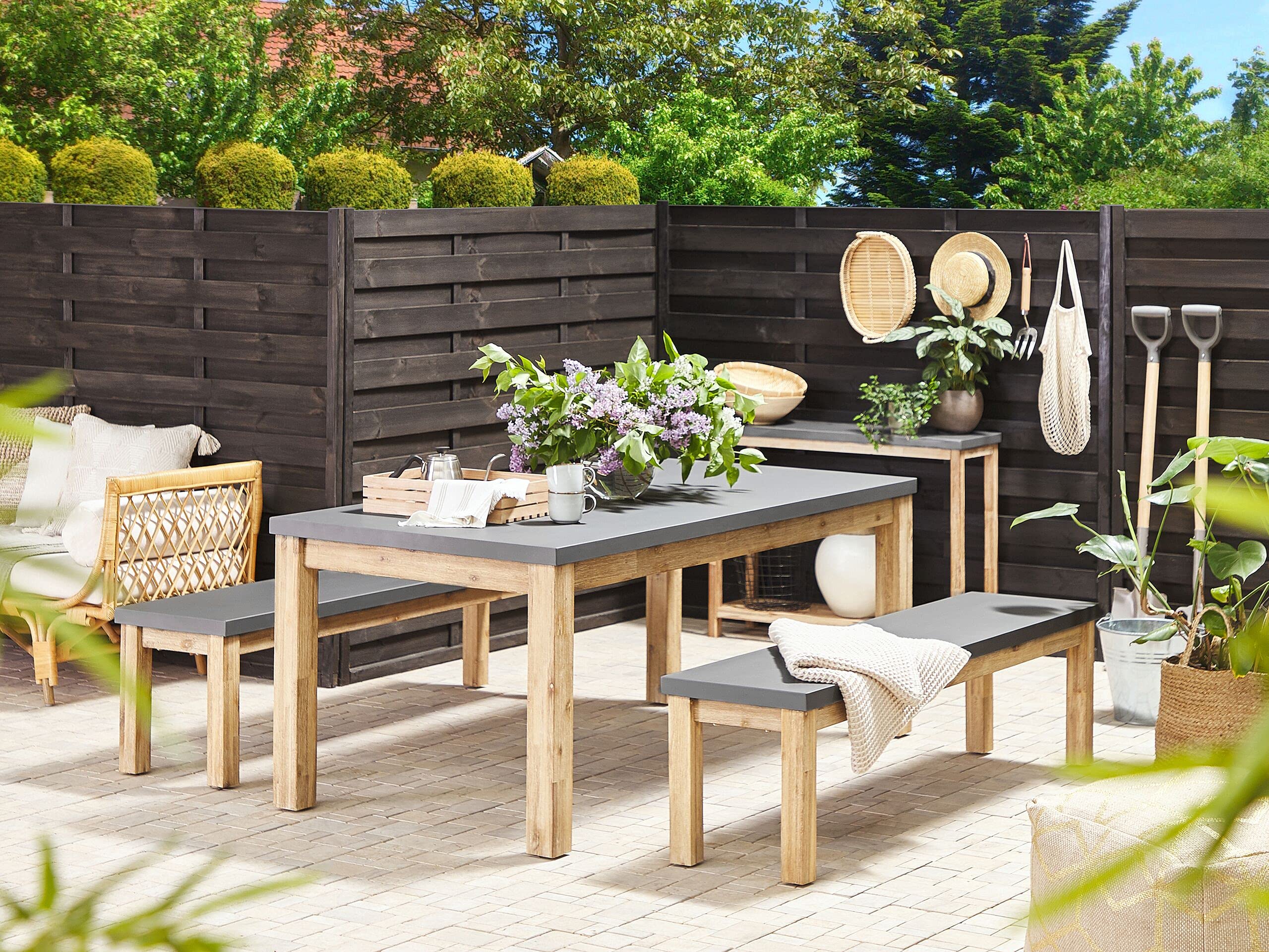 beliani-ostuni-gartenm-bel-set-grau-180-cm-faserzement image 2