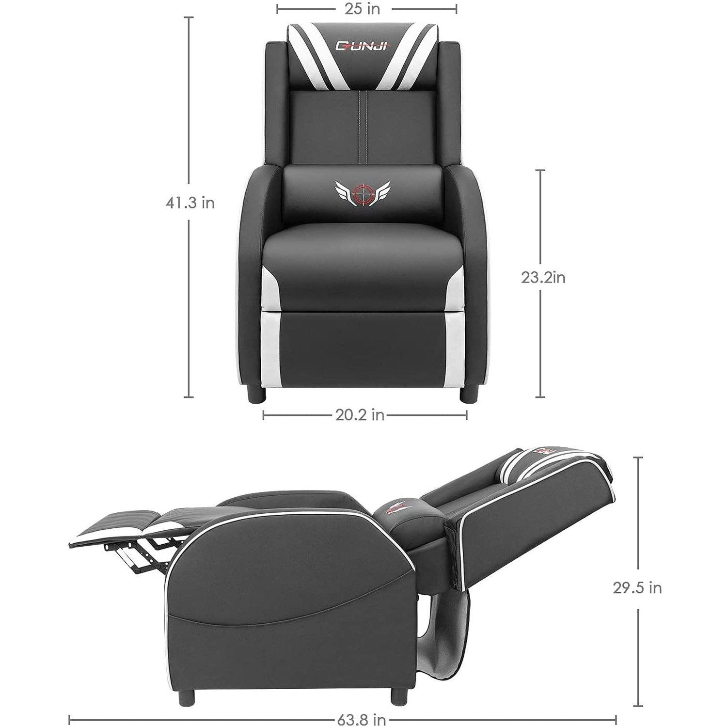 homall-gaming-recliner-relaxsessel-kunstleder-blau-165-grad image 7