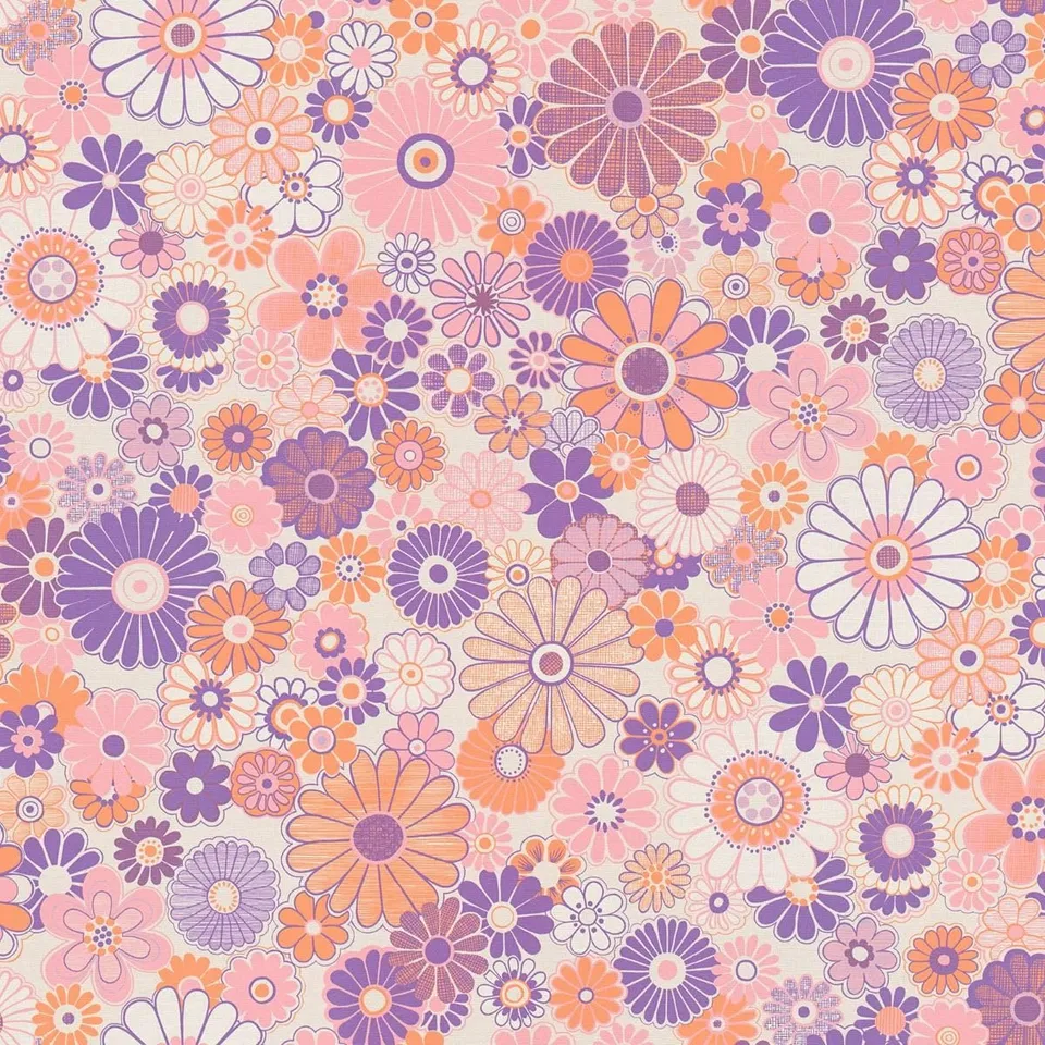 a-s-cr-ation-retro-blumen-vliestapete-lila-orange-0-53x8-5m image 1