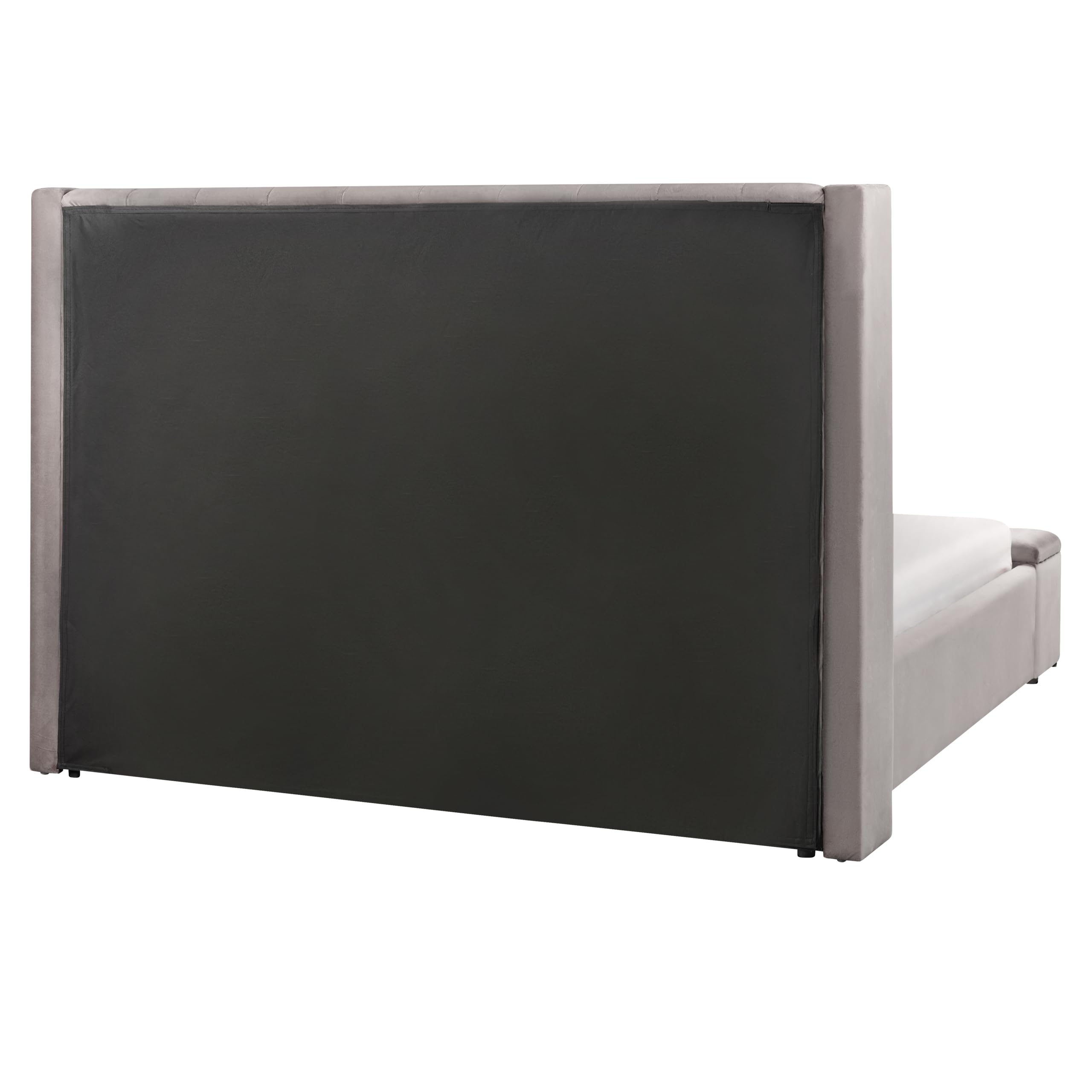 beliani-noyers-bett-samt-grau-160x200-mit-stauraum image 6