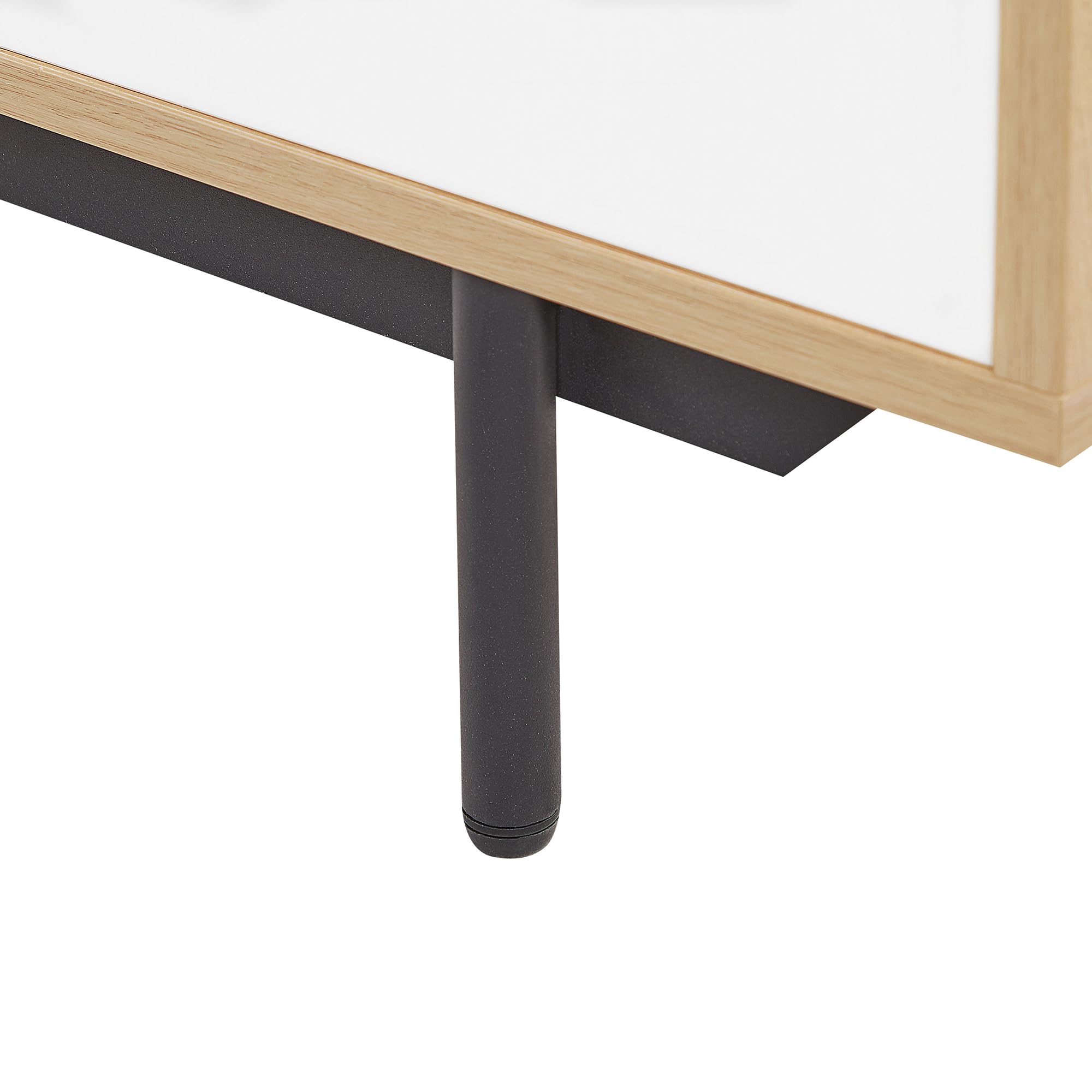 beliani-itaca-sideboard-kommode-wei-eiche-2-t-ren-schublade image 8